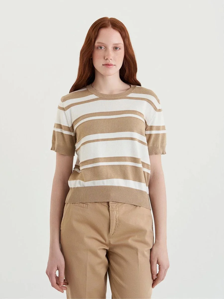 UNITED COLORS OF BENETTON Áo Len Ngắn Tay Nữ Women Sweater