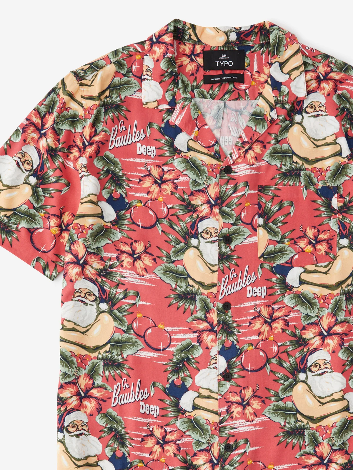 TYPO Áo Sơ Mi Ngắn Tay - Christmas Party Shirt
