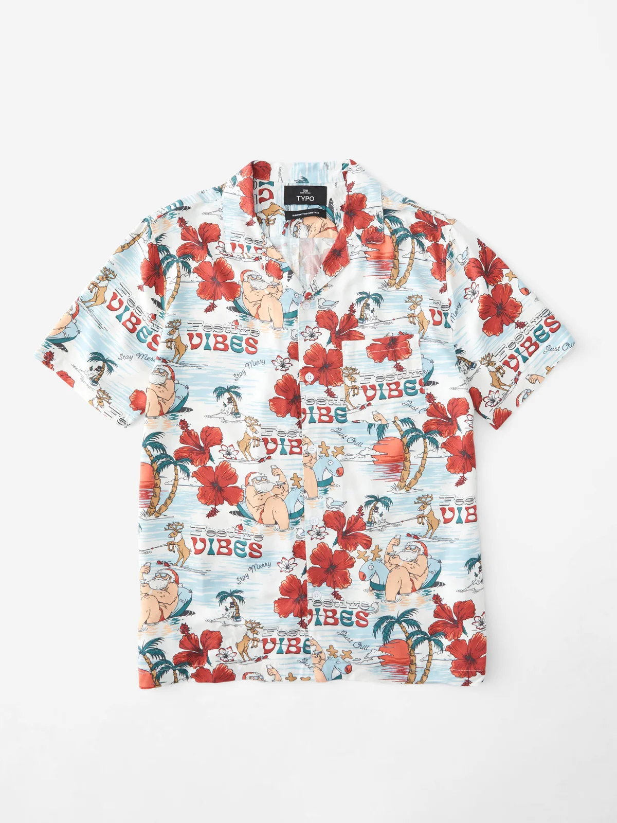 TYPO Áo Sơ Mi Ngắn Tay - Christmas Party Shirt