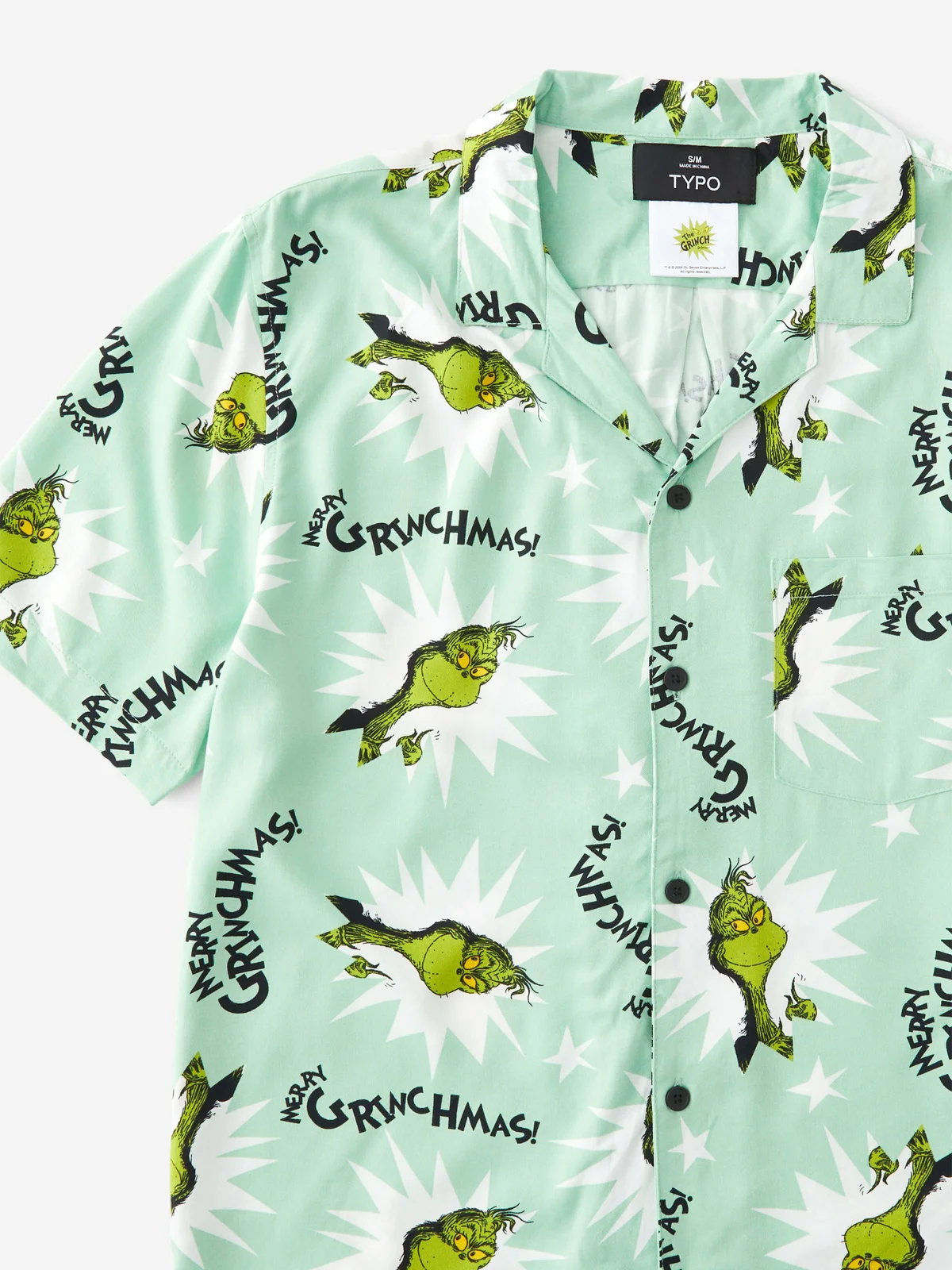 TYPO Áo Sơ Mi Ngắn Tay - Christmas Party Shirt