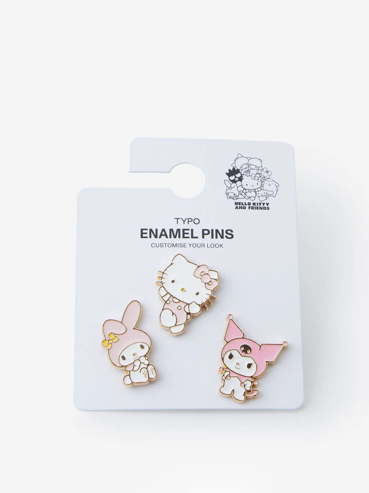 TYPO Huy Hiệu Cài Áo - Collab Enamel Pins 3Pack