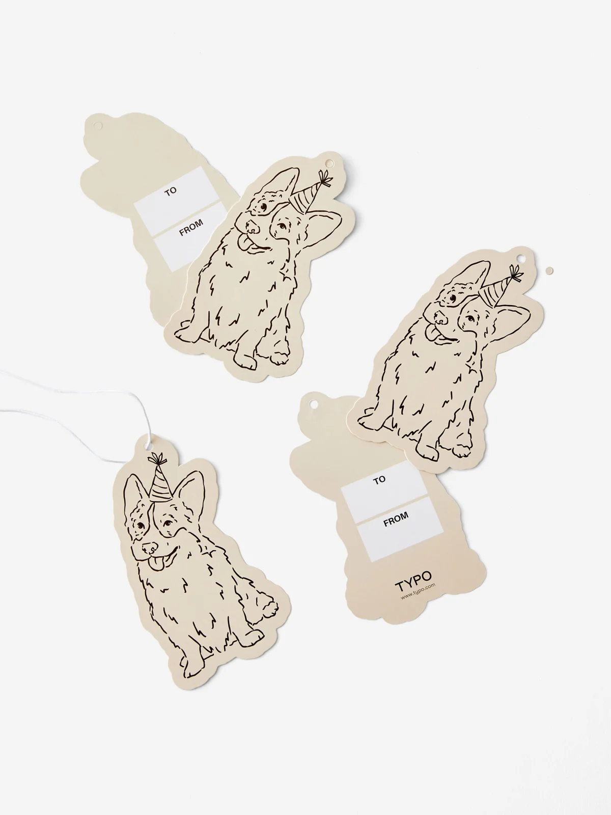 TYPO Thẻ Treo 5 Cái/Bộ - Die Cut Gift Tag 5Pk