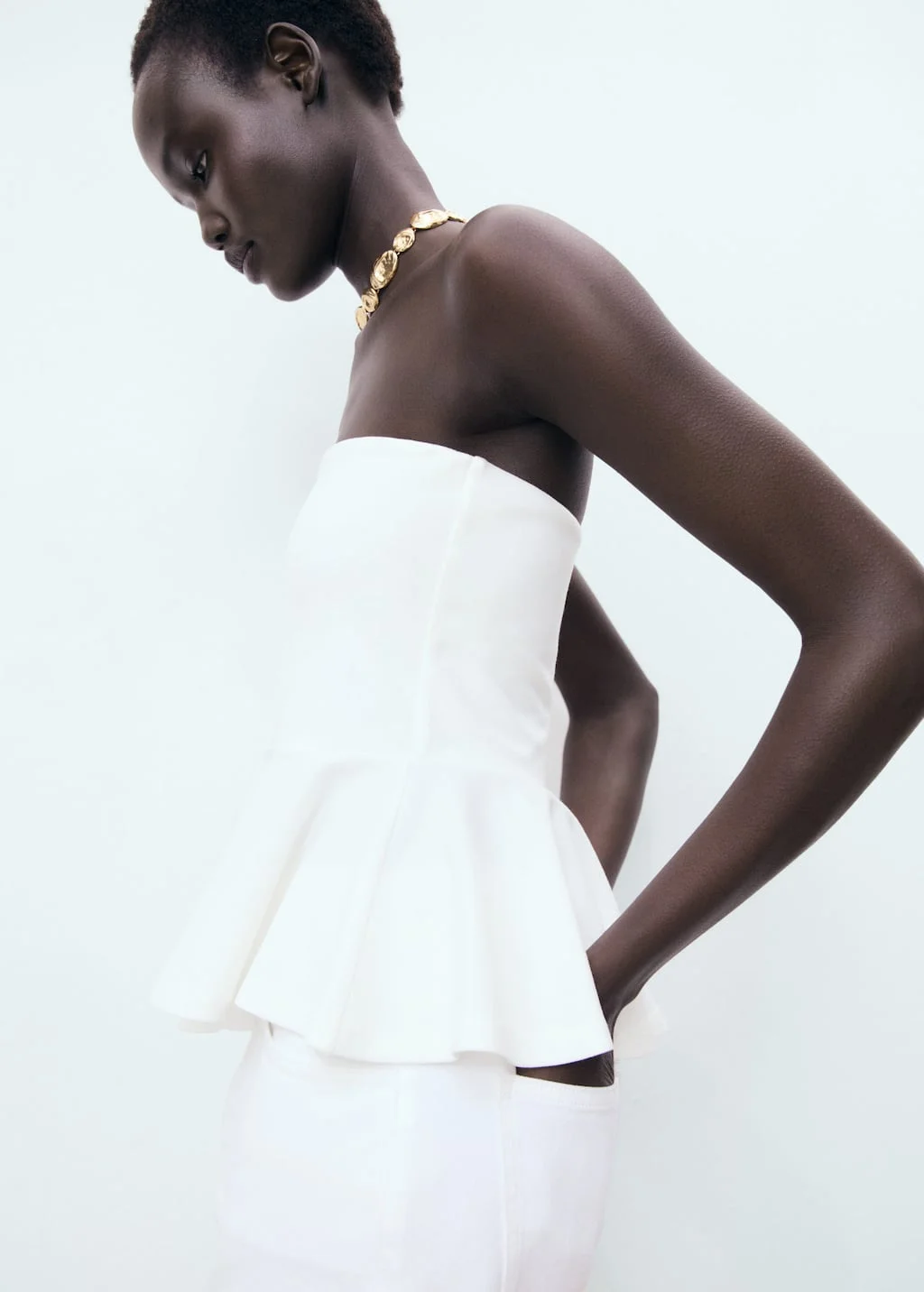 MANGO Áo Kiểu Peplum