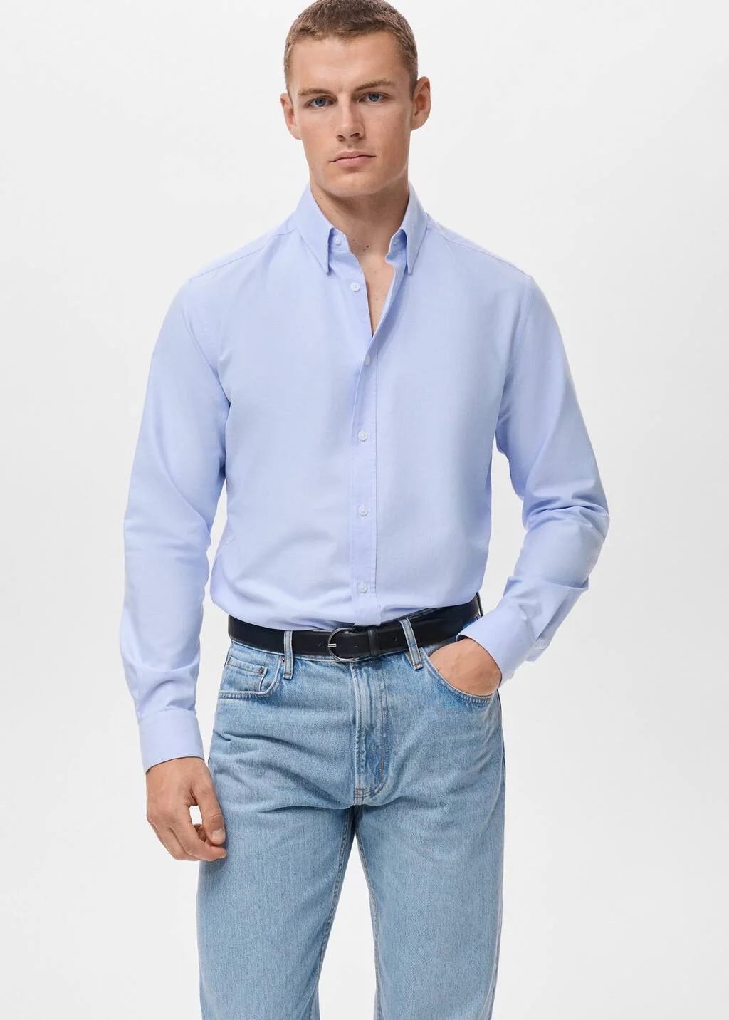 MANGO Áo Sơ Mi Oxfordf