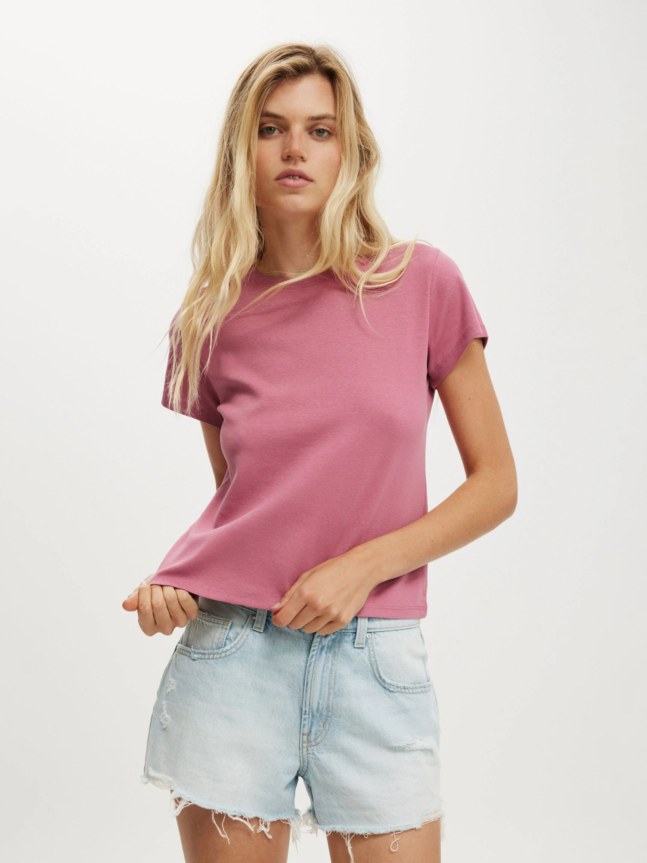 COTTON:ON Áo Thun Ngắn Tay Nữ-90S Baby Tee