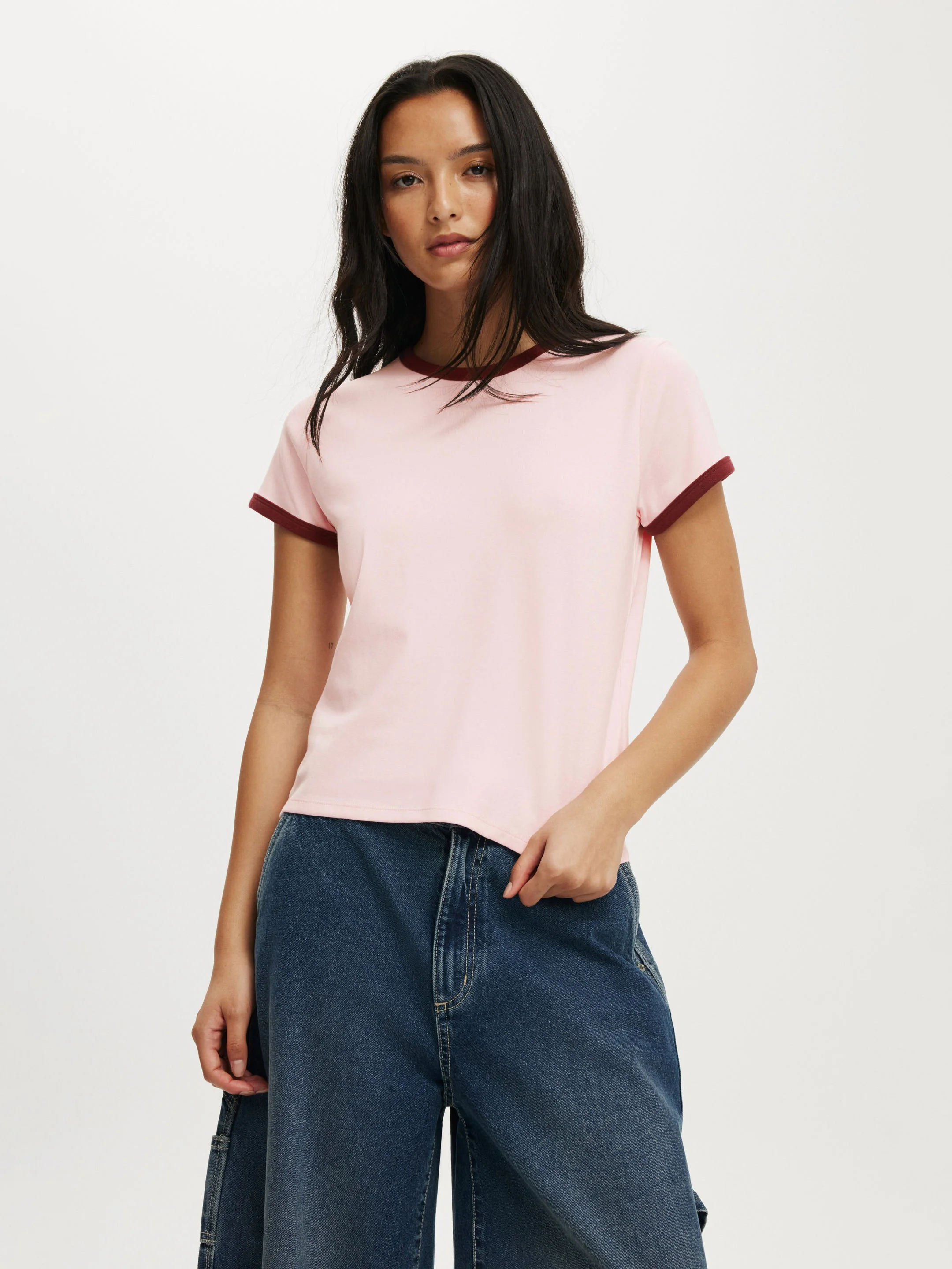 COTTON:ON Áo Thun Ngắn Tay Nữ-90S Baby Tee