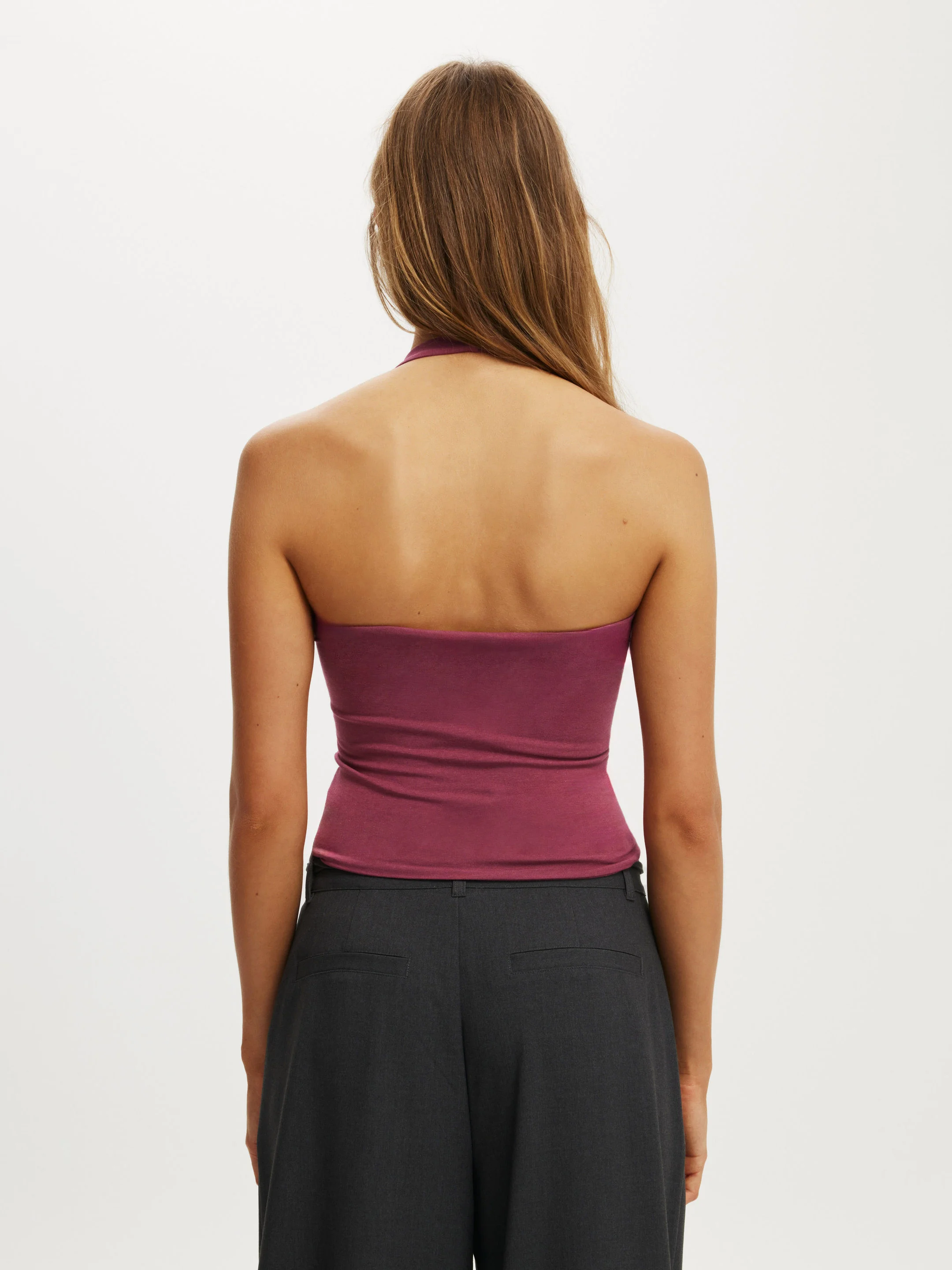 COTTON:ON Áo Thun Cộc Tay Nữ-All Day V Neck Halter