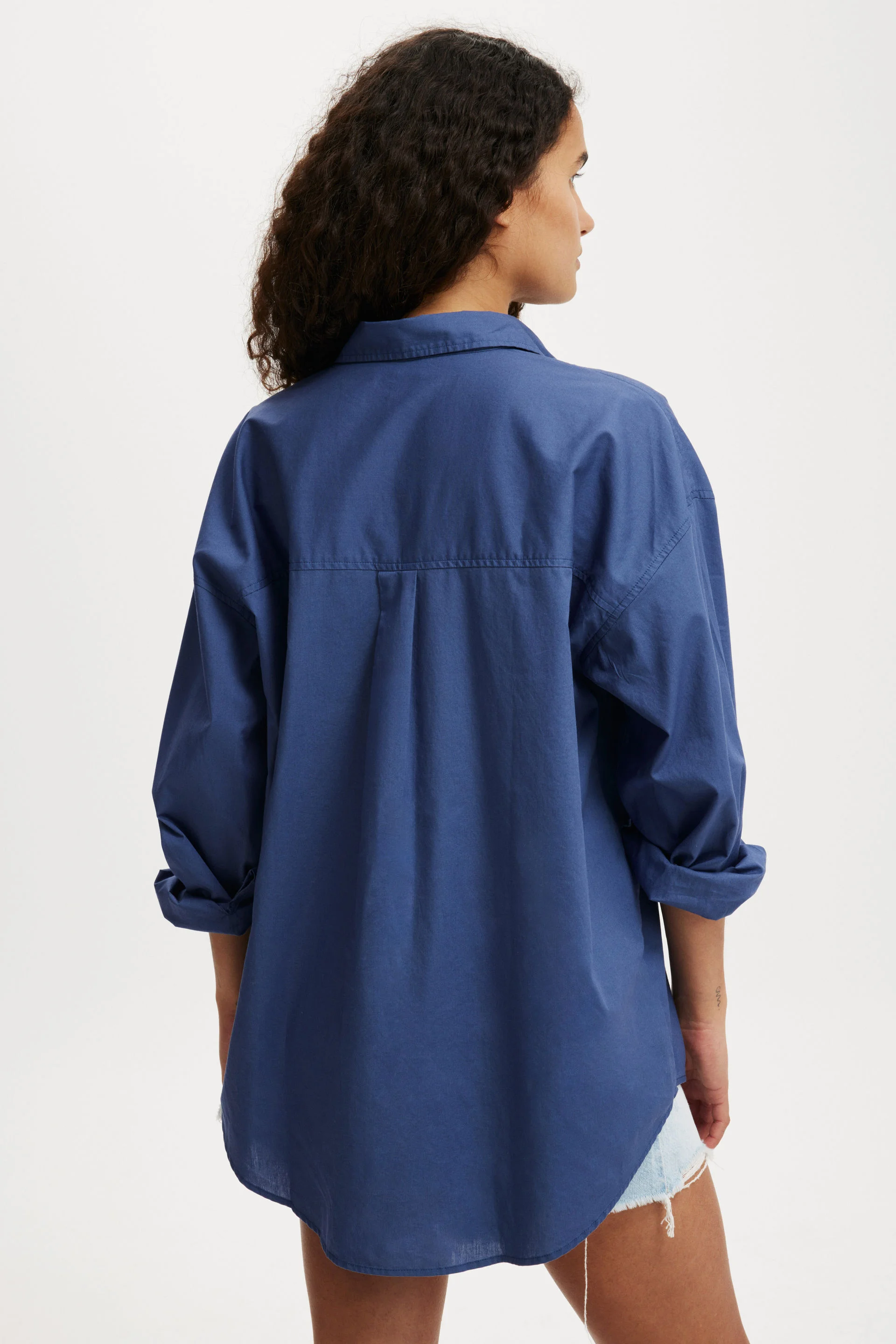 COTTON:ON Áo Sơ Mi Dài Tay Nữ-Dad Shirt
