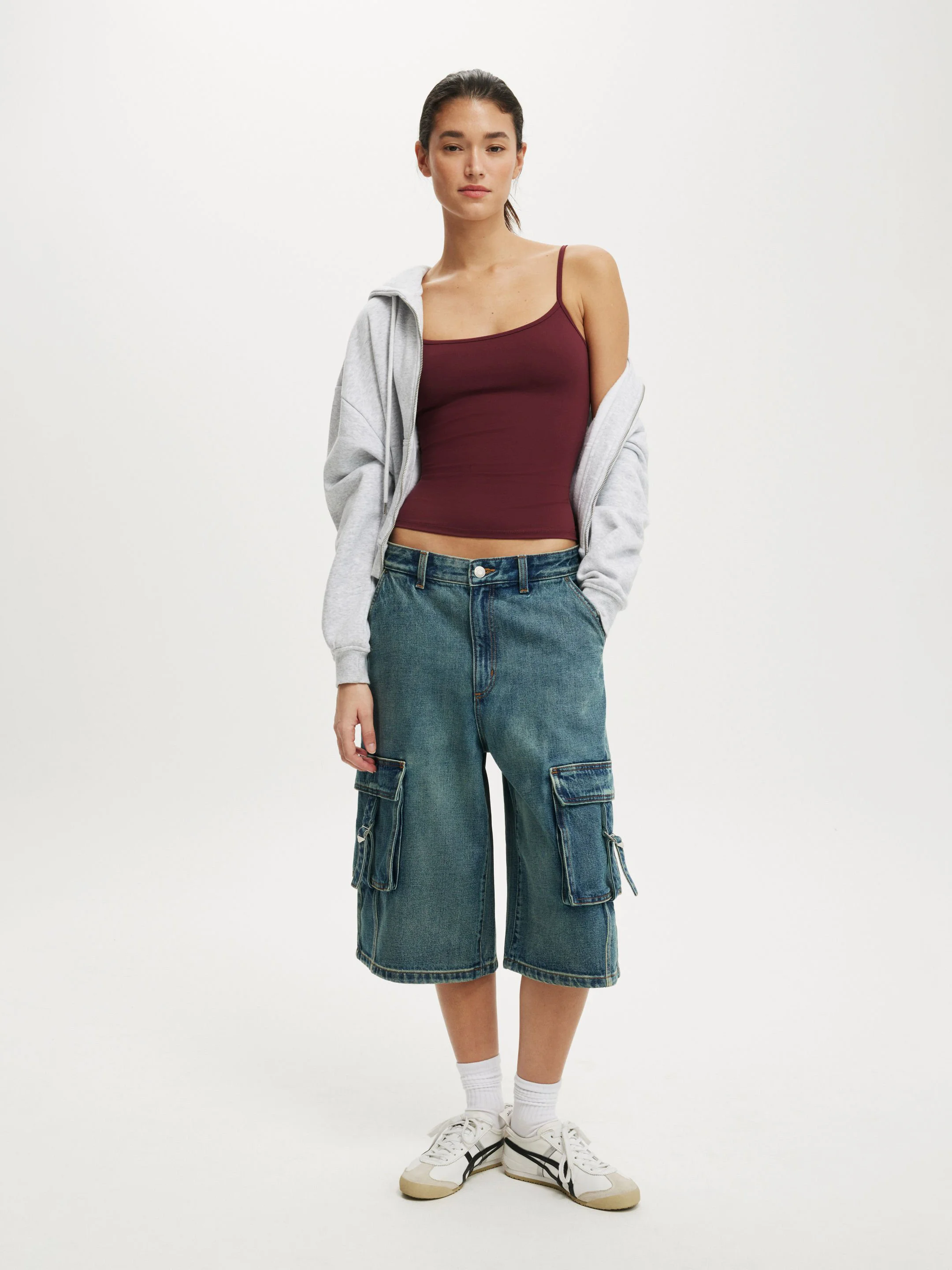 COTTON:ON Quần Jeans Ngắn Nữ-91 Baggy Denim Jort