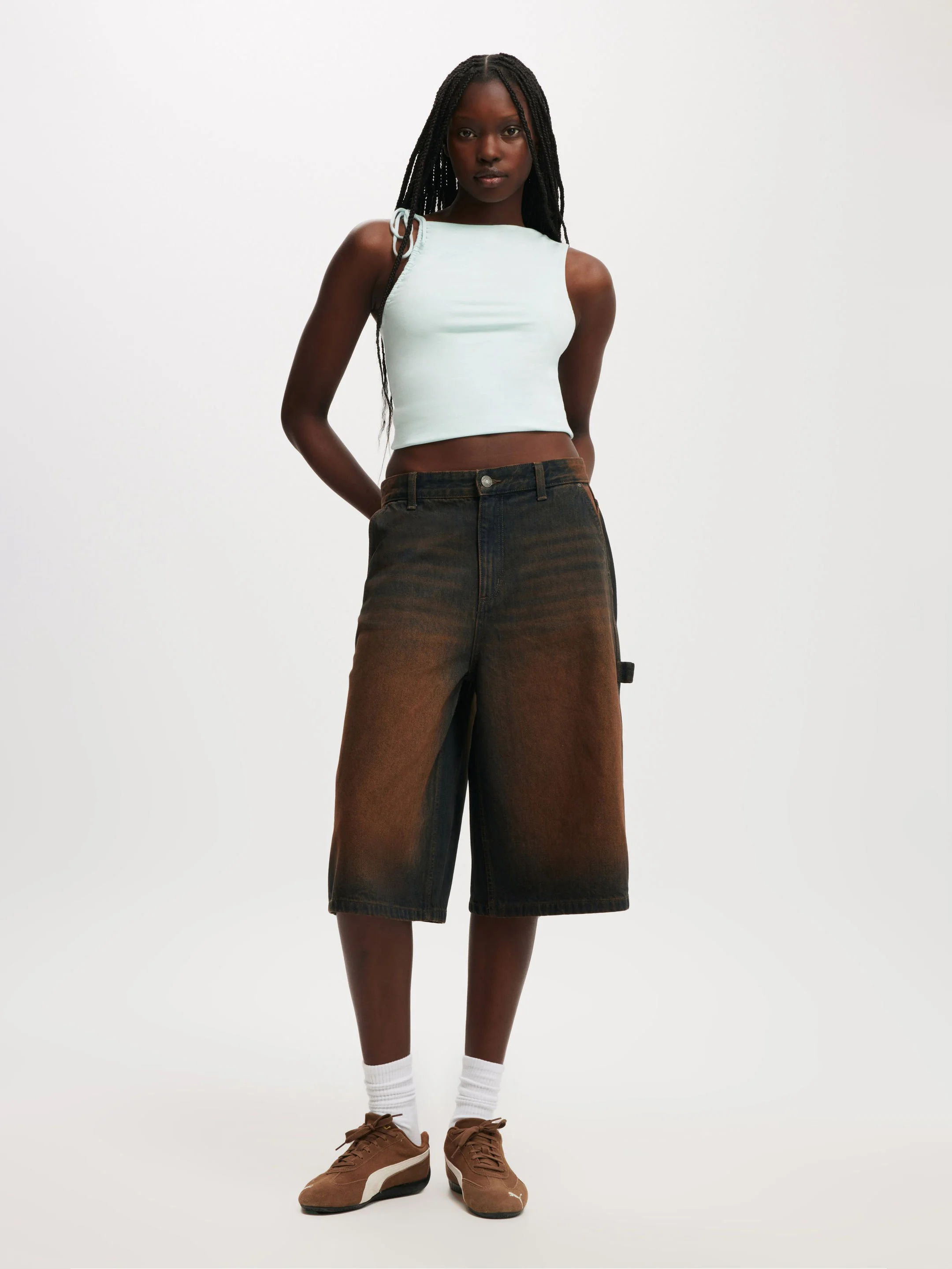 COTTON:ON Quần Jeans Ngắn Nữ-91 Baggy Denim Jort