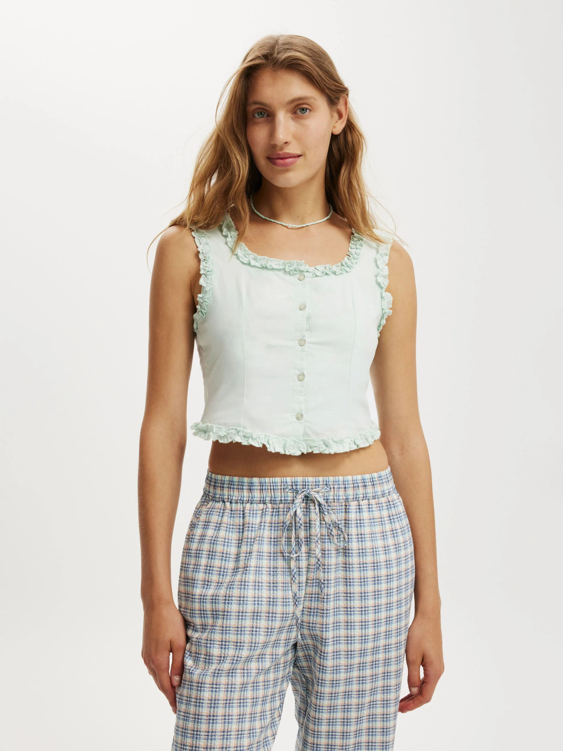 COTTON:ON Áo Kiểu Cộc Tay Nữ-Emily Ruffle Top