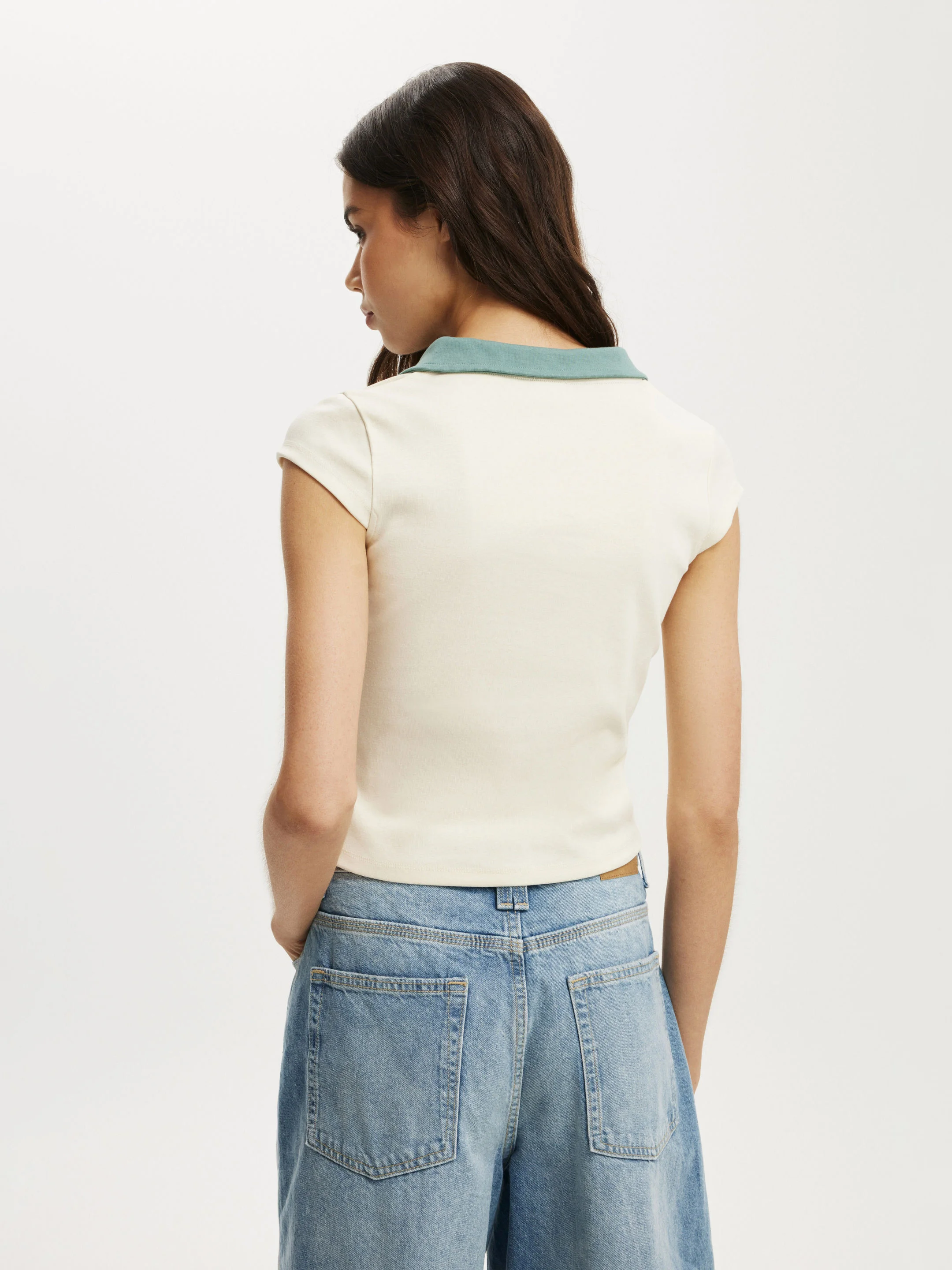 COTTON:ON Áo Thun Polo Nữ-Alice Deep V Polo