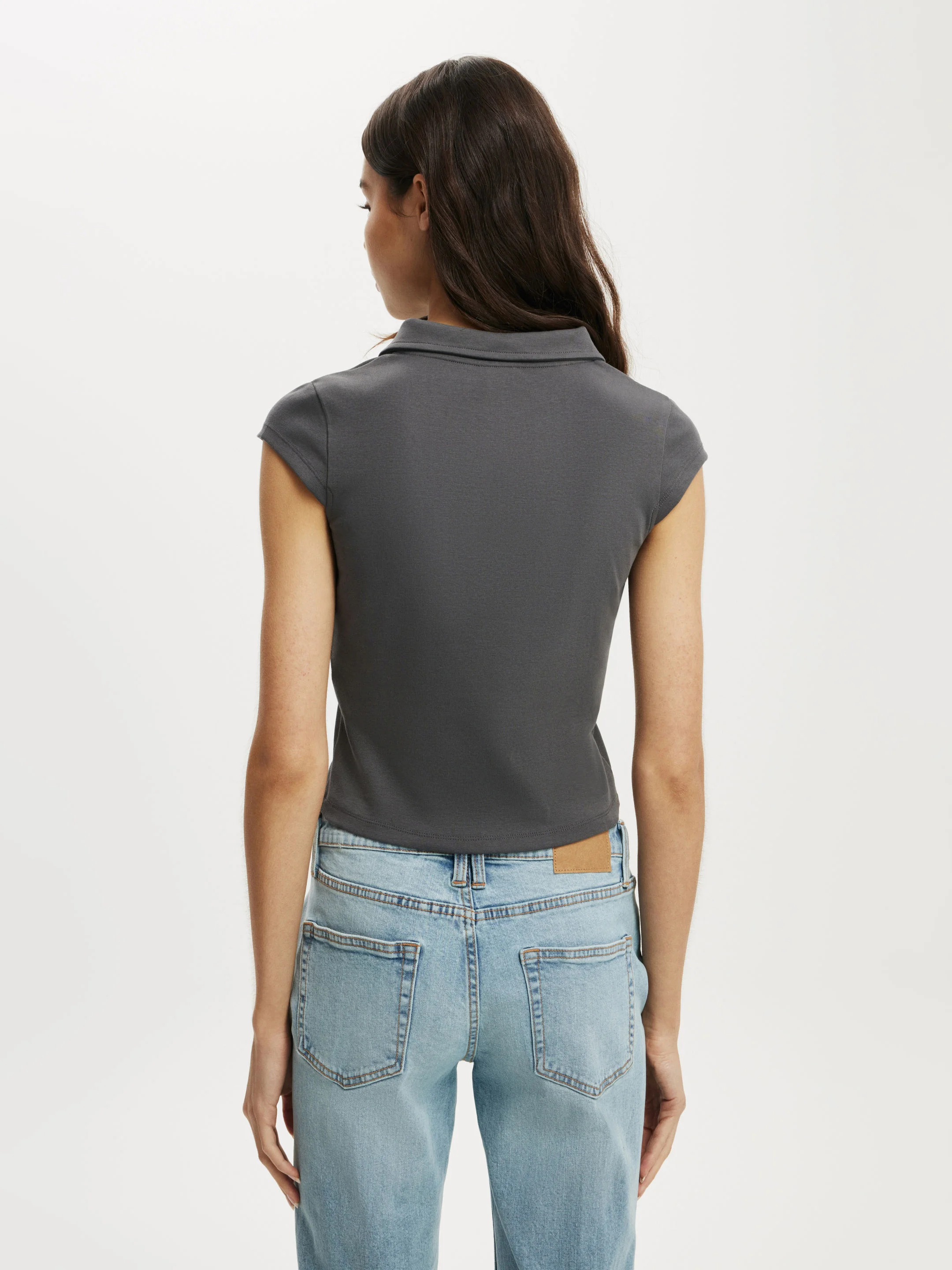 COTTON:ON Áo Thun Polo Nữ-Alice Deep V Polo