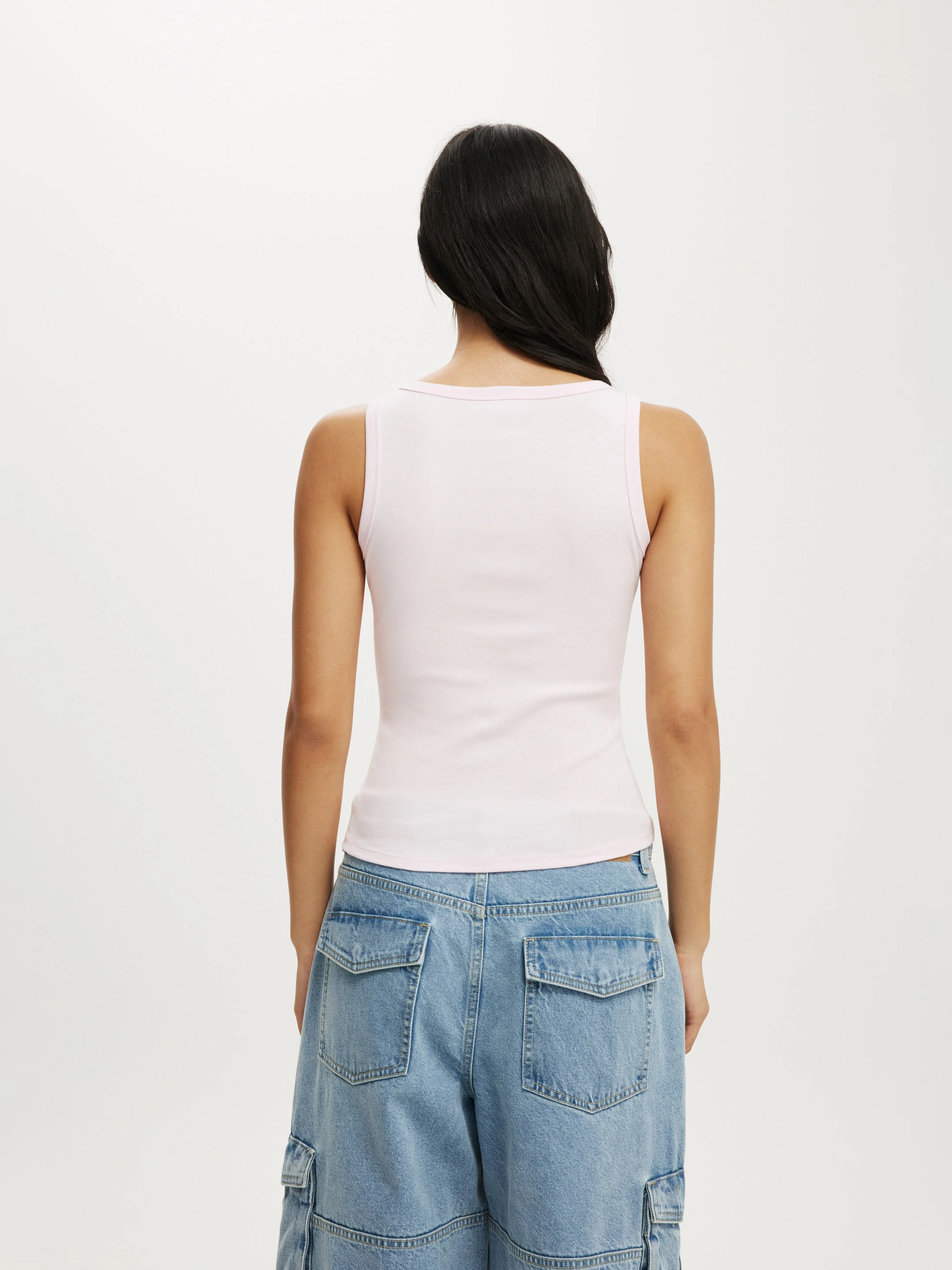 COTTON:ON Áo Thun Kiểu Cộc Tay Nữ-Lily Button Through Tank