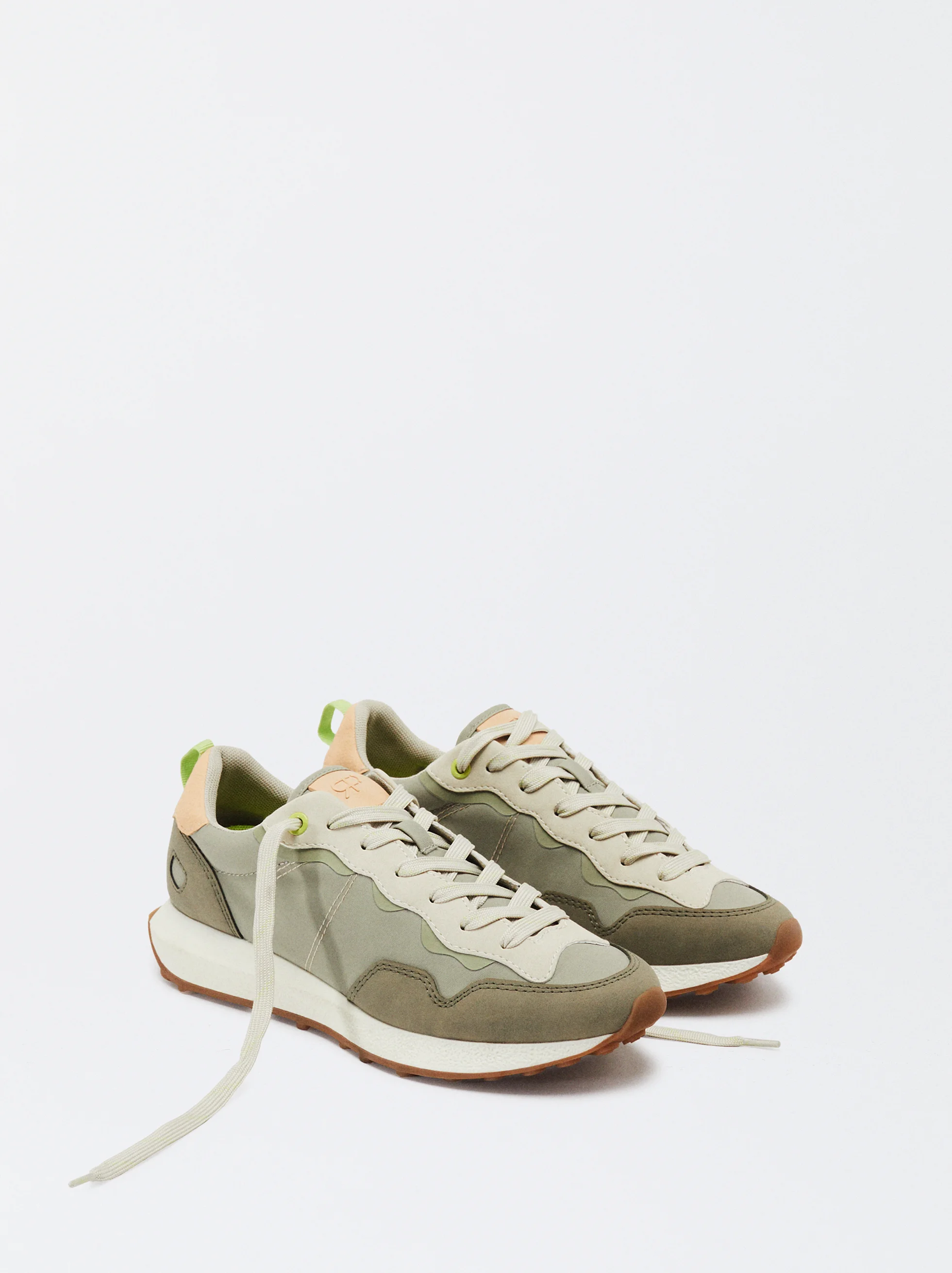 PARFOIS Giày Thể Thao Nữ Running Khaki