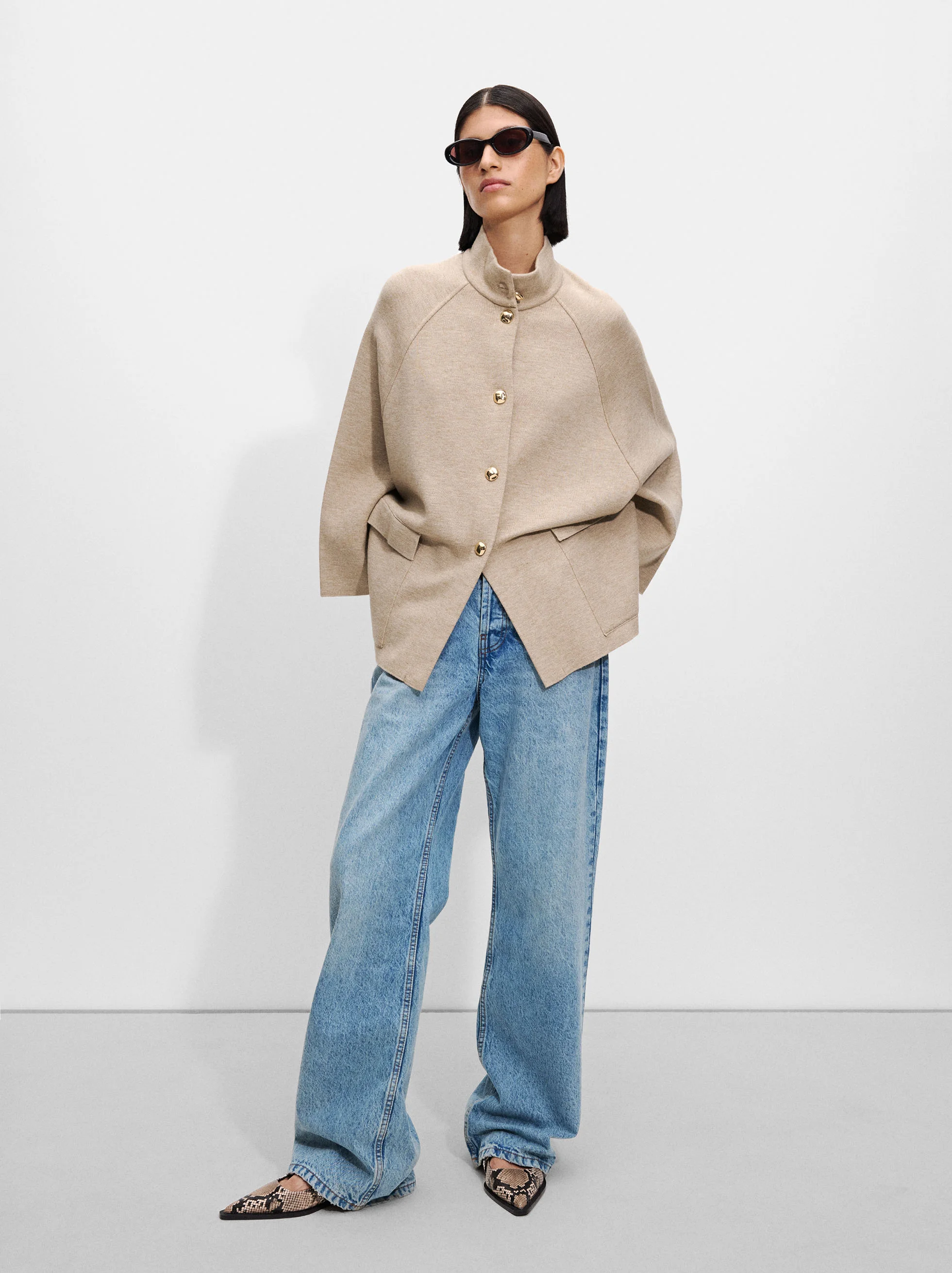 PARFOIS Áo Poncho Knit
