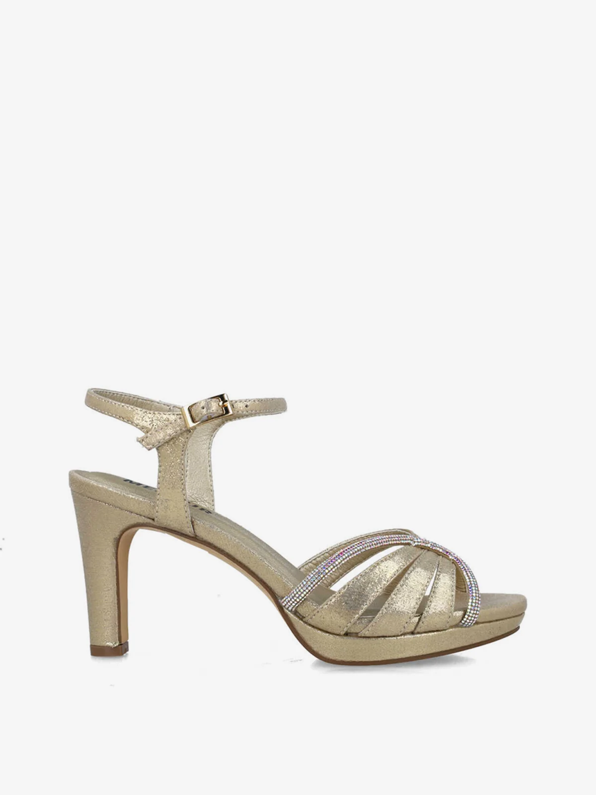 MENBUR Giày Cao Gót Zapato Sandalia Metalizada Detalle Strass