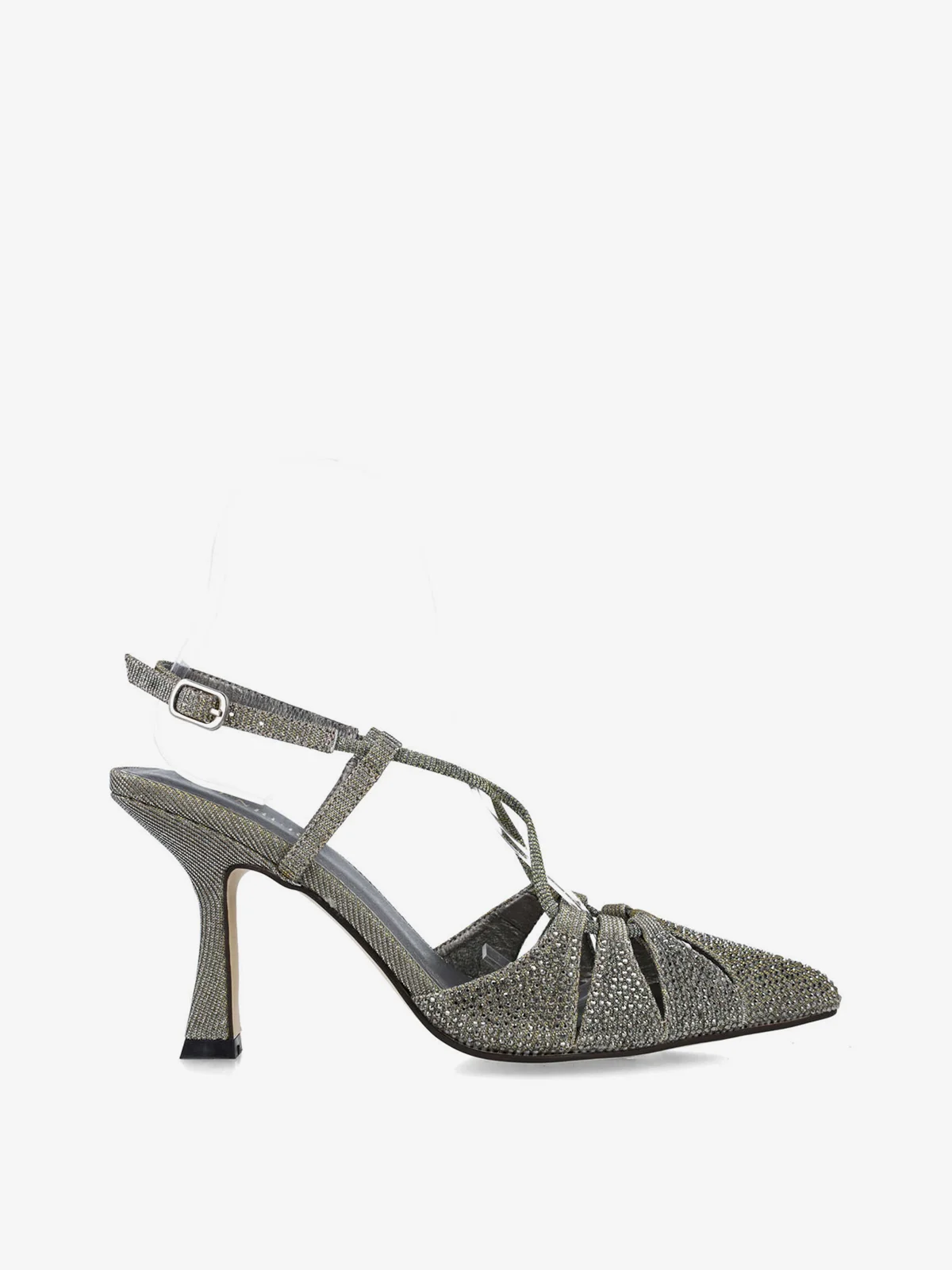 MENBUR Giày Cao Gót Zapato Salon Destalonado Glitter Detalle Strass
