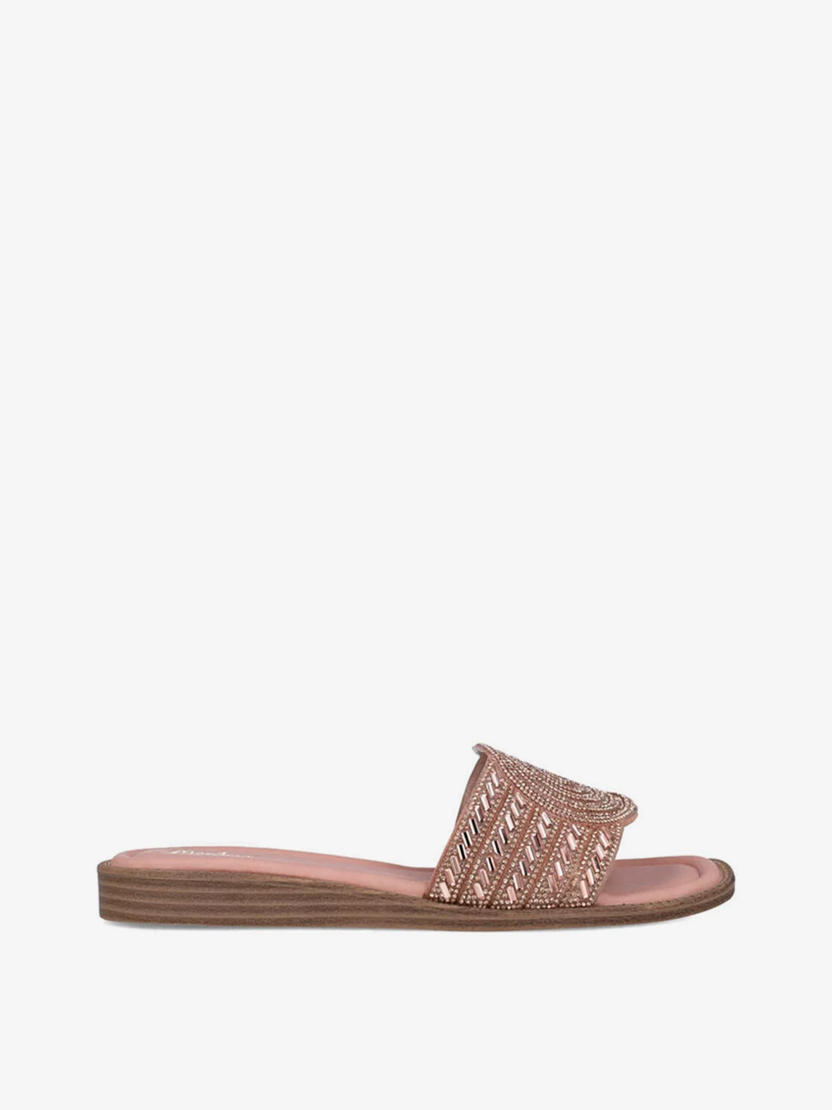 MENBUR Dép Đế Bằng Zapato Pala Detalle Strass