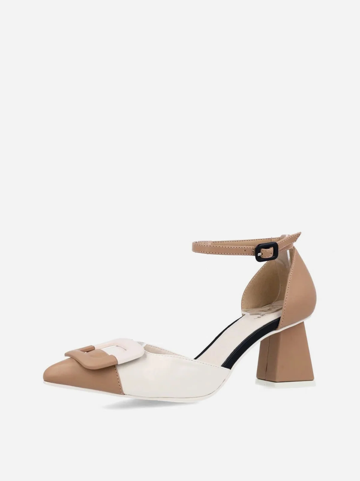 MENBUR Giày Cao Gót Zapato Salon Tricolor Aplique Geometrico