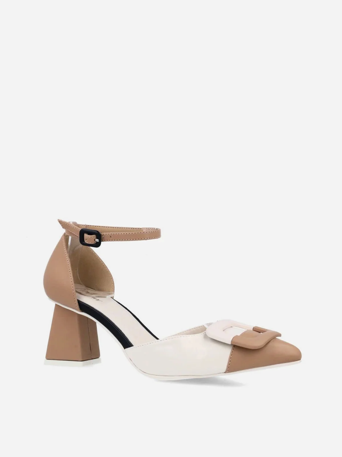 MENBUR Giày Cao Gót Zapato Salon Tricolor Aplique Geometrico
