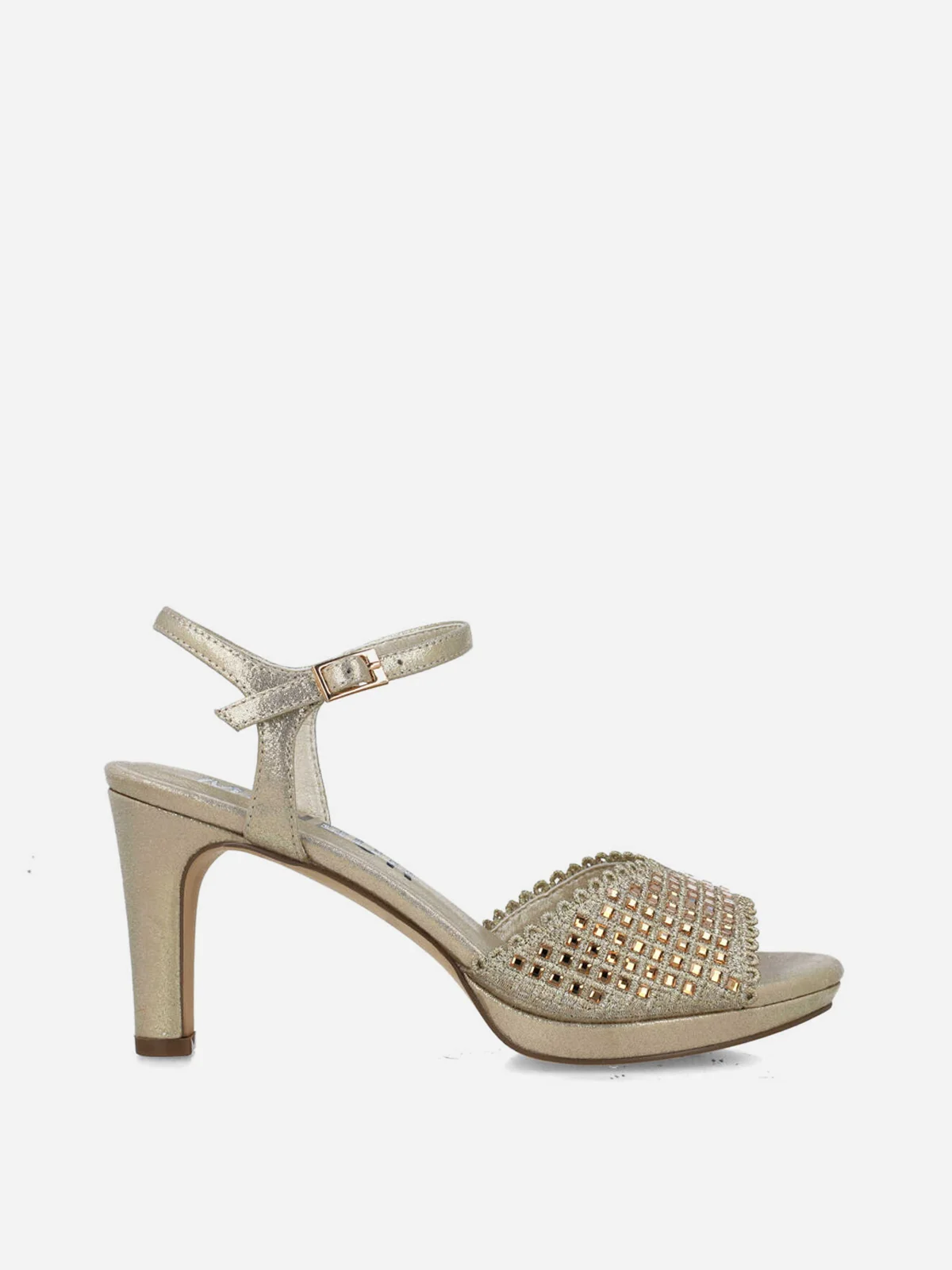 MENBUR Giày Cao Gót Zapato Sandalia Metalizado Det