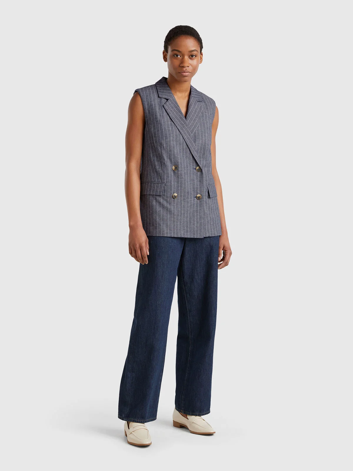 UNITED COLORS OF BENETTON Áo Gile Nữ Women Waistcoat