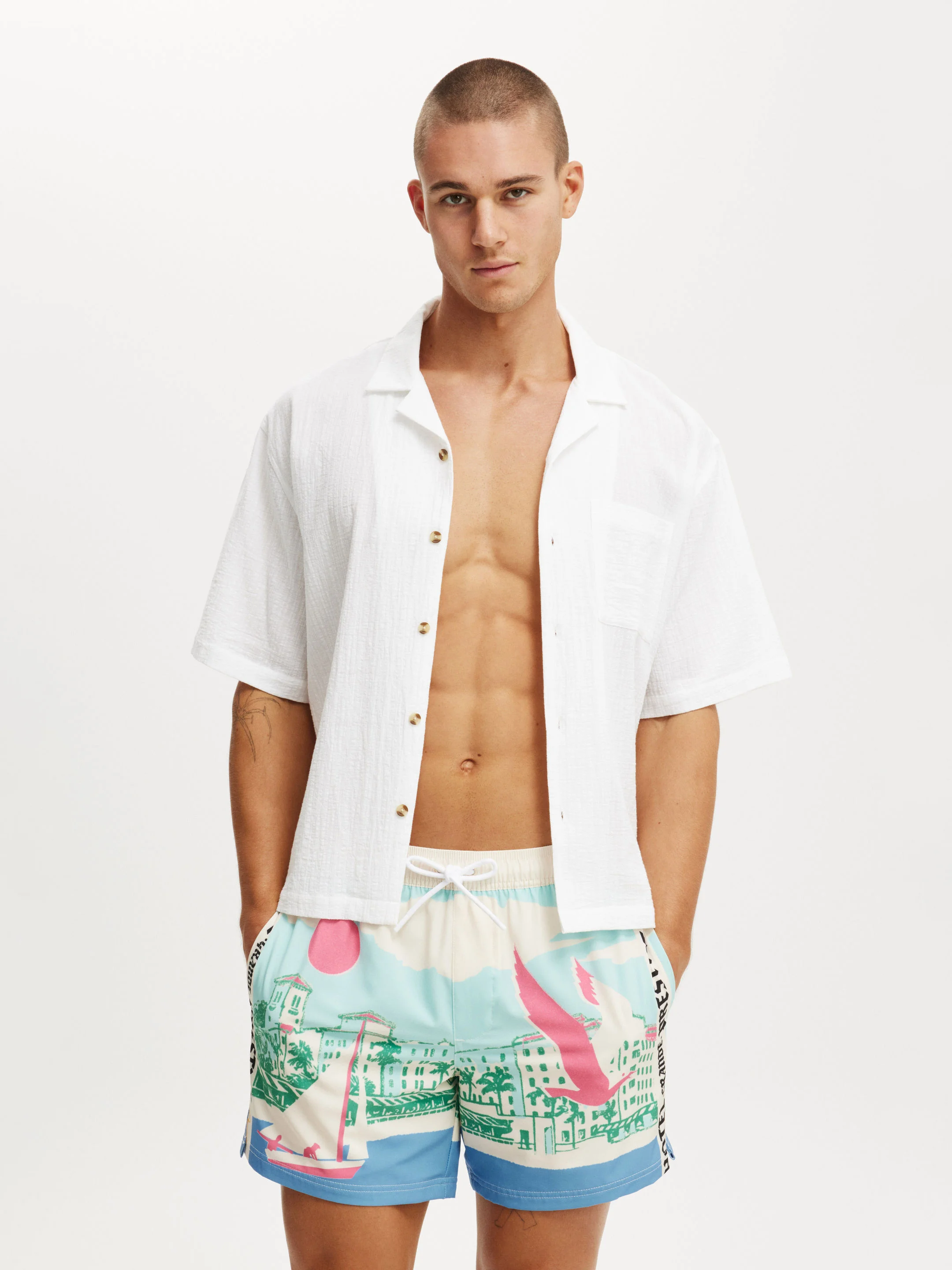 COTTON:ON Quần Bơi Thun Nam-Stretch Swim Short