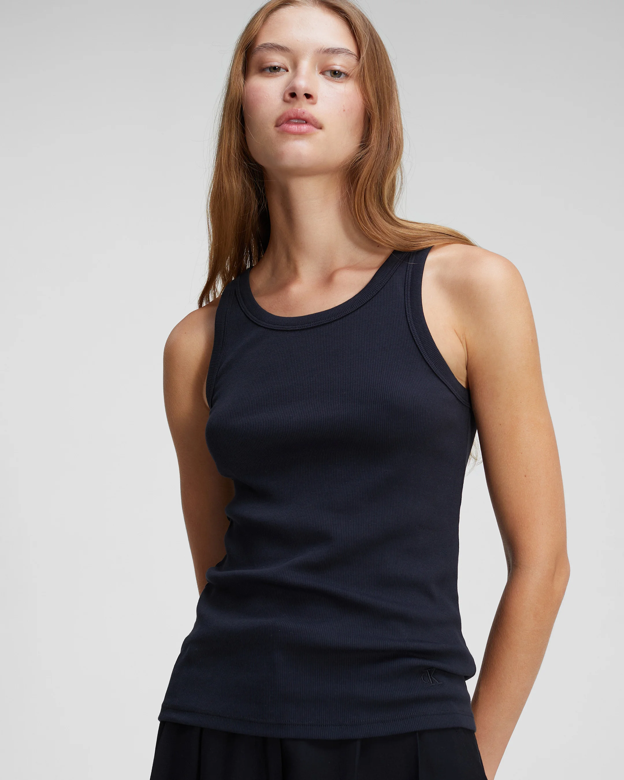 CK JEANS Áo Ba Lỗ Nữ Fitted Fit