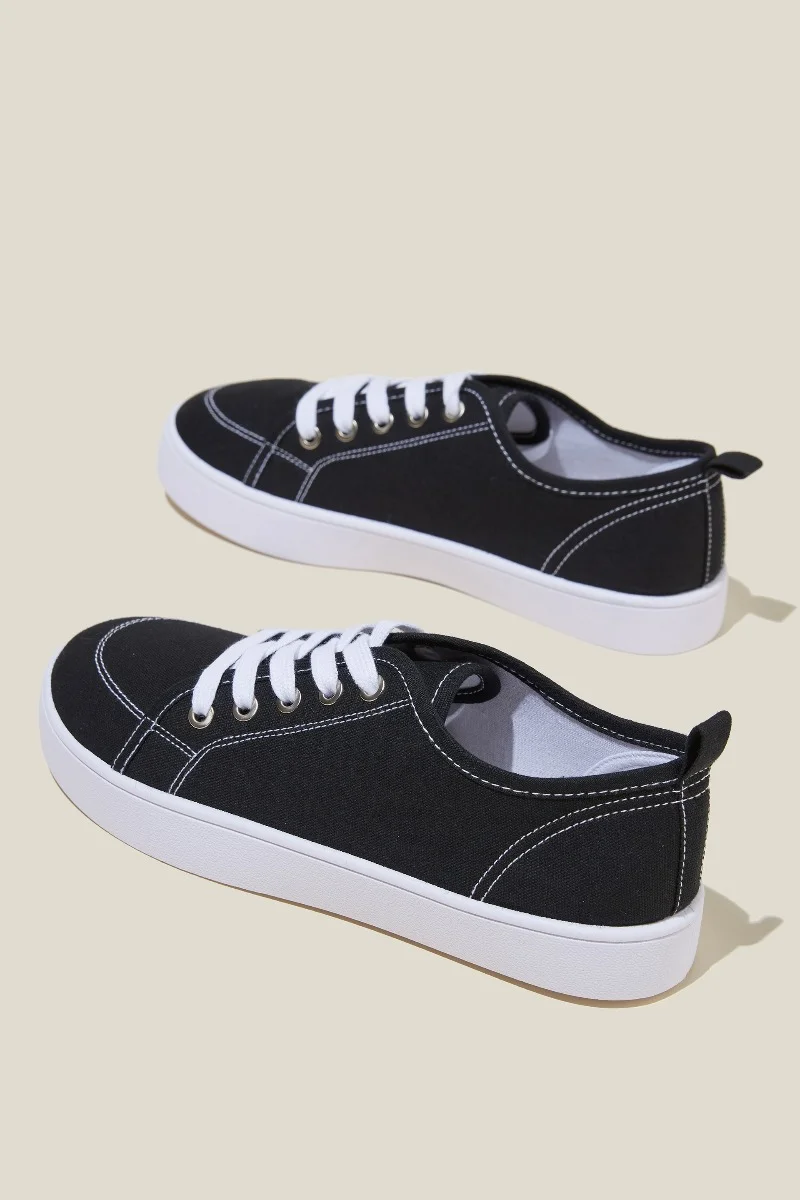 COTTON:ON RUBI Giày Sneaker Nữ-Saylor Lace Up Plimsoll