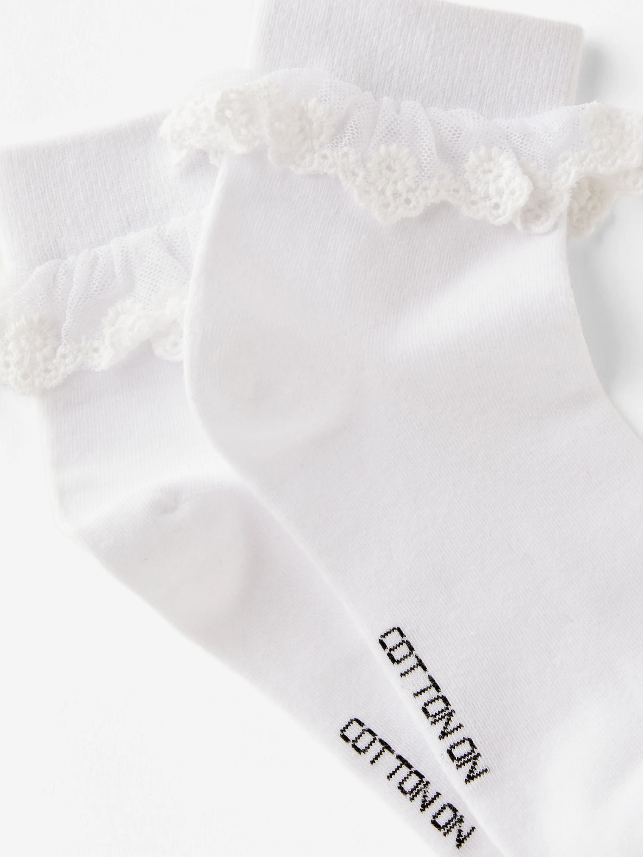 COTTON:ON RUBI Bộ 2 Vớ Ngắn-The Perfect Pair Pretty Frill Sock