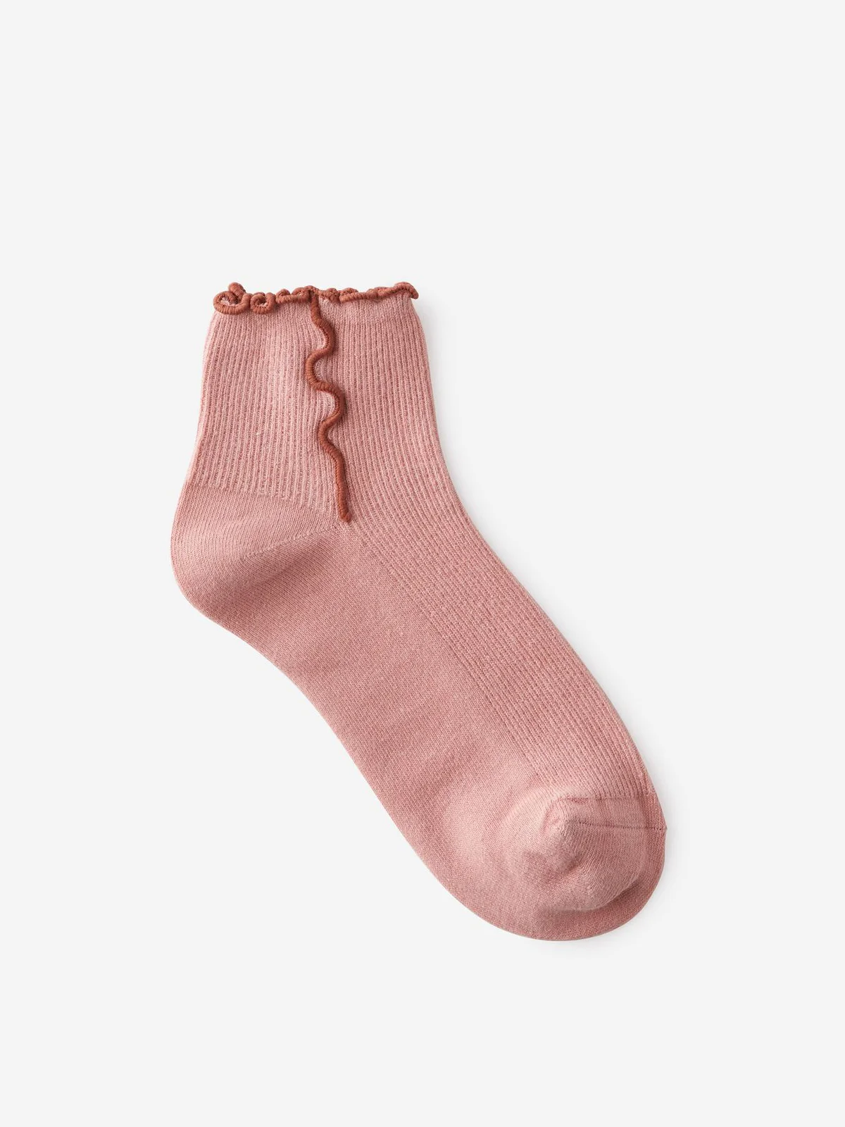 COTTON:ON RUBI Bộ 2 Vớ Ngắn Nữ-Fashion Frill Ribbed Ankle Sock