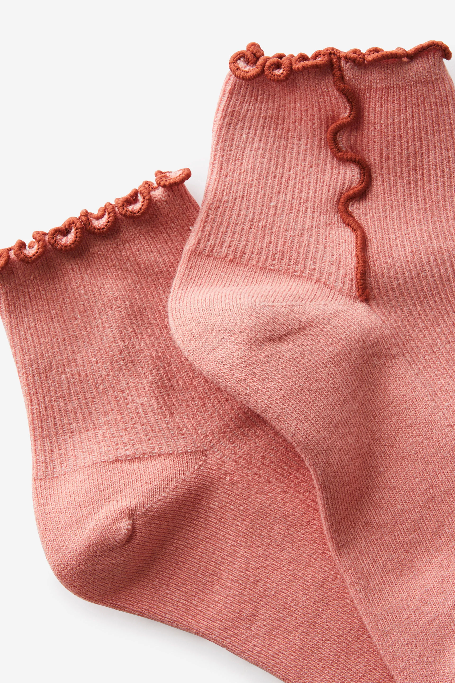 COTTON:ON RUBI Bộ 2 Vớ Ngắn Nữ-Fashion Frill Ribbed Ankle Sock