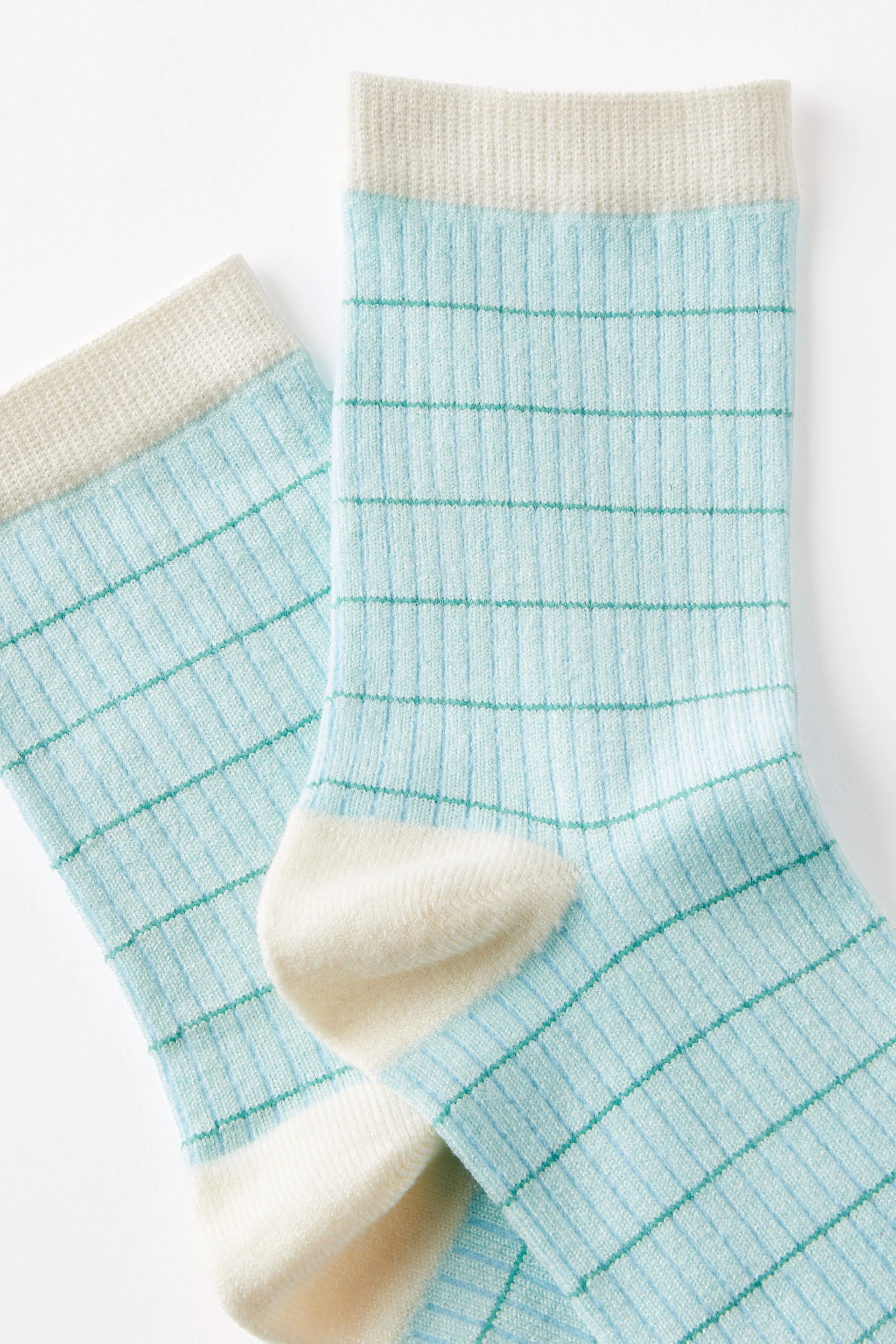 COTTON:ON RUBI Vớ Dài-Grid Pattern Crew Sock