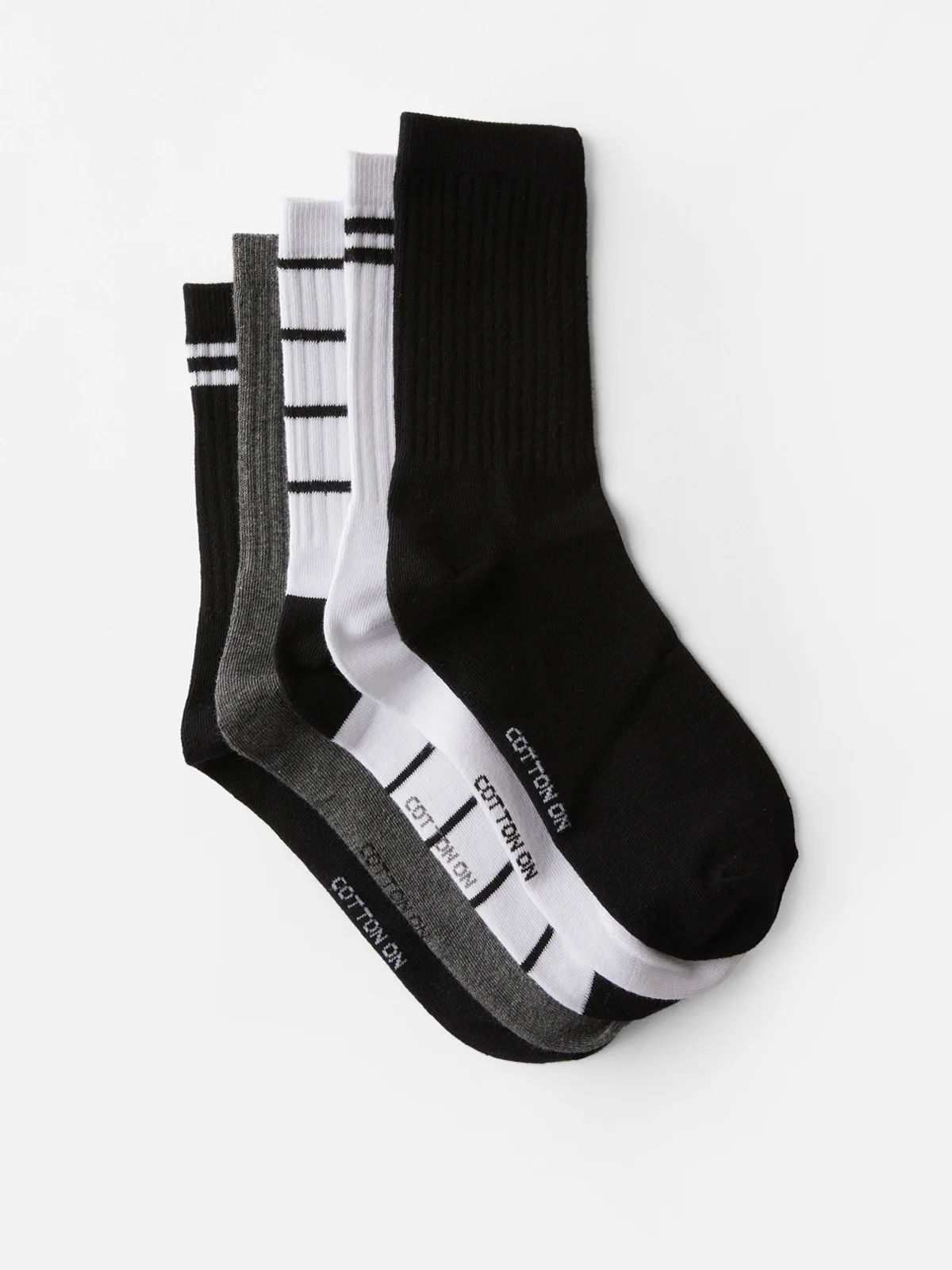 COTTON:ON RUBI Bộ 5 Đôi Vớ Dài-5Pk Crew Sock