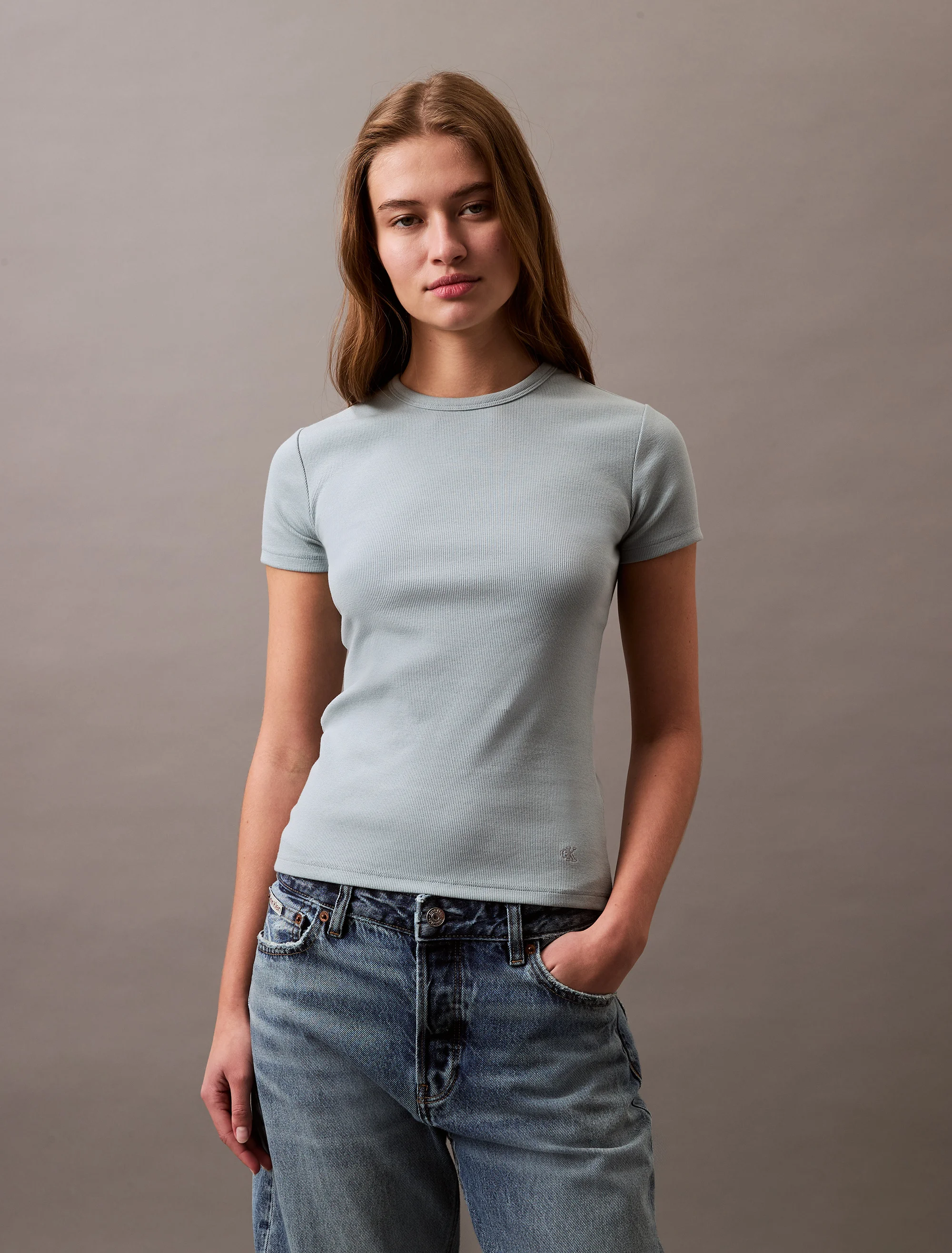 CK JEANS Áo Thun Nữ Boxy Fit