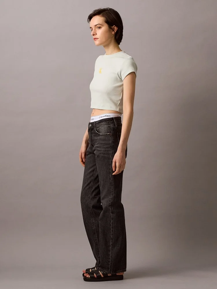 CK JEANS Quần Jeans Nữ Relaxed Bootcut Fit