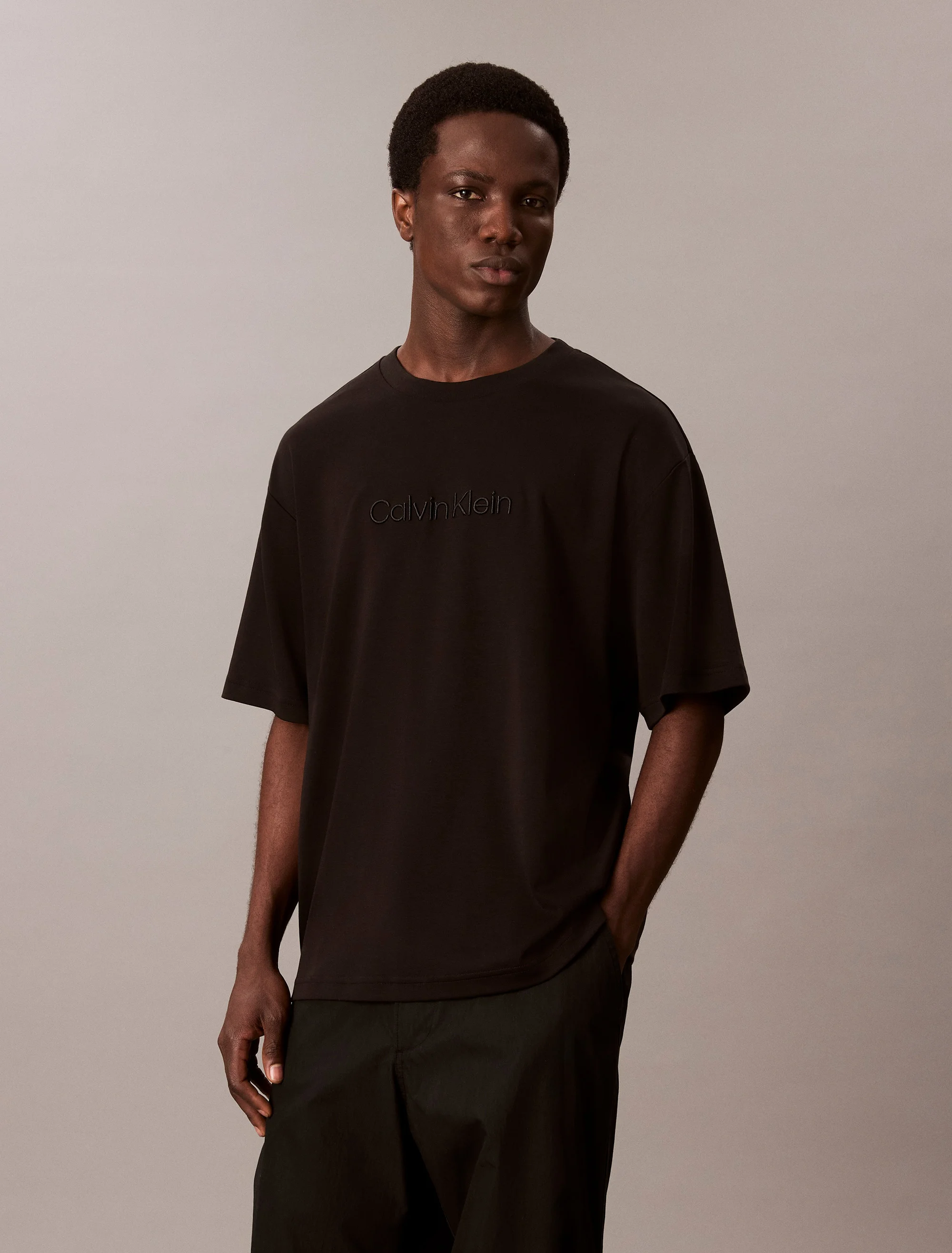 CK JEANS Áo Thun Nam Rel Fashion Logo Tee