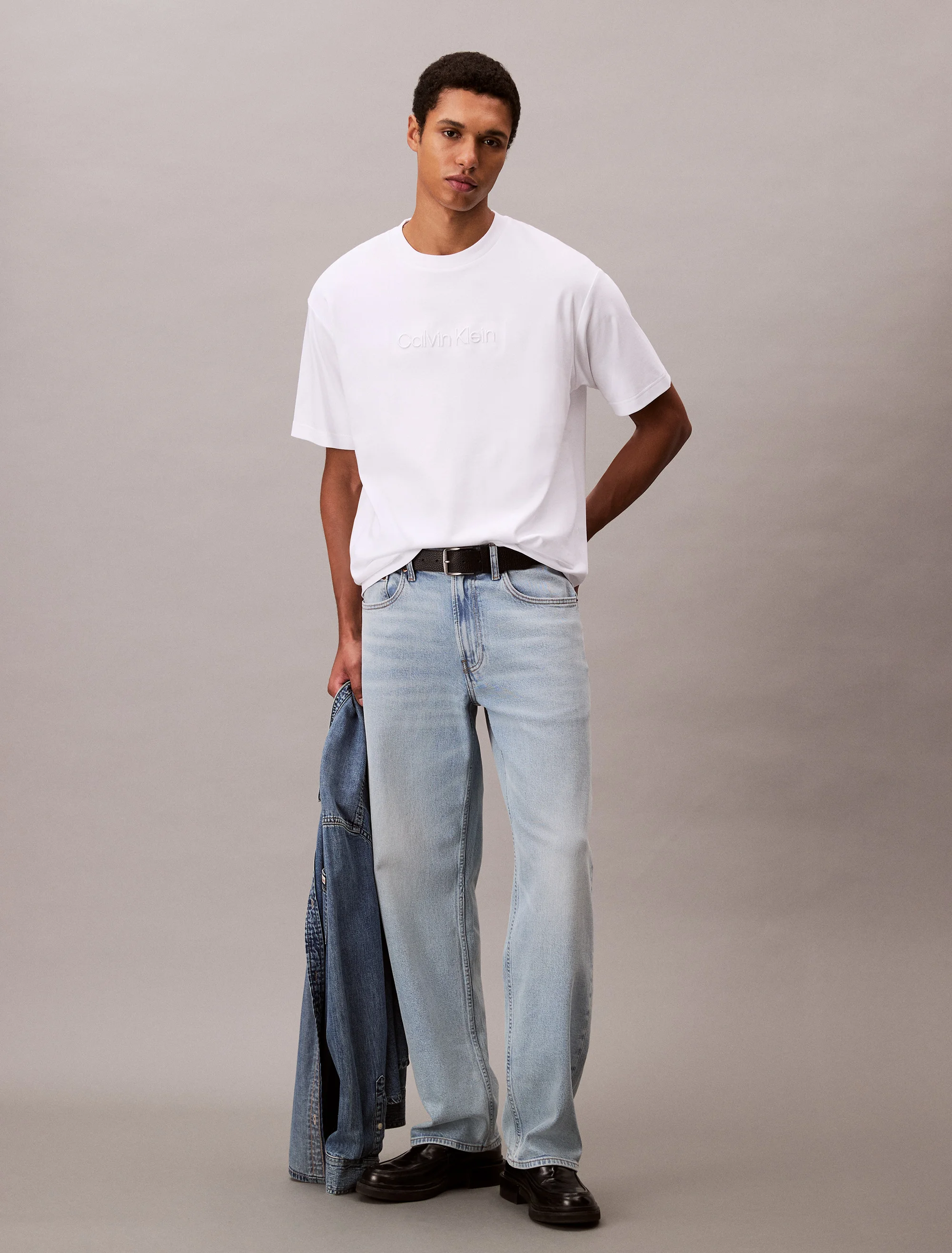 CK JEANS Áo Thun Nam Rel Fashion Logo Tee