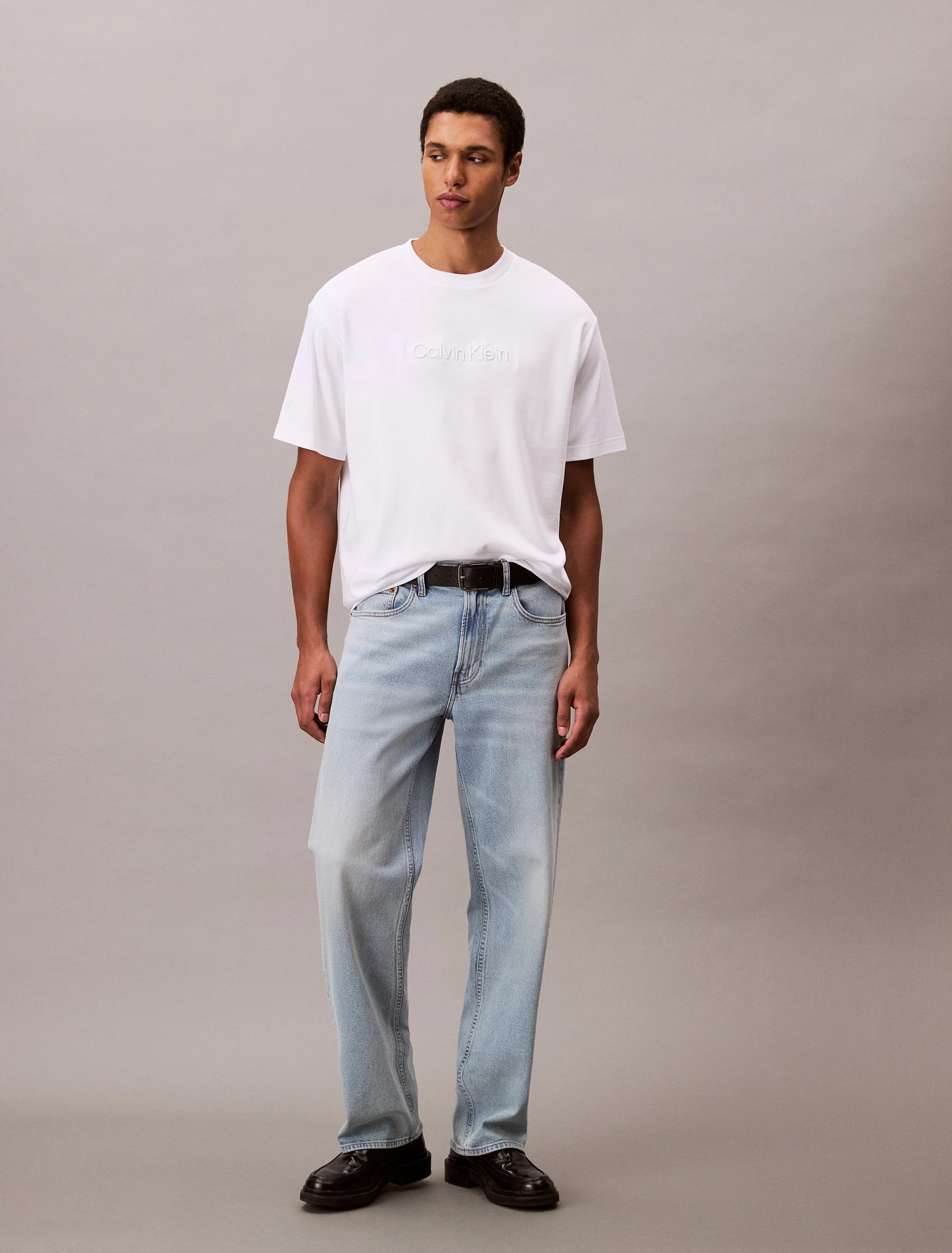 CK JEANS Áo Thun Nam Rel Fashion Logo Tee
