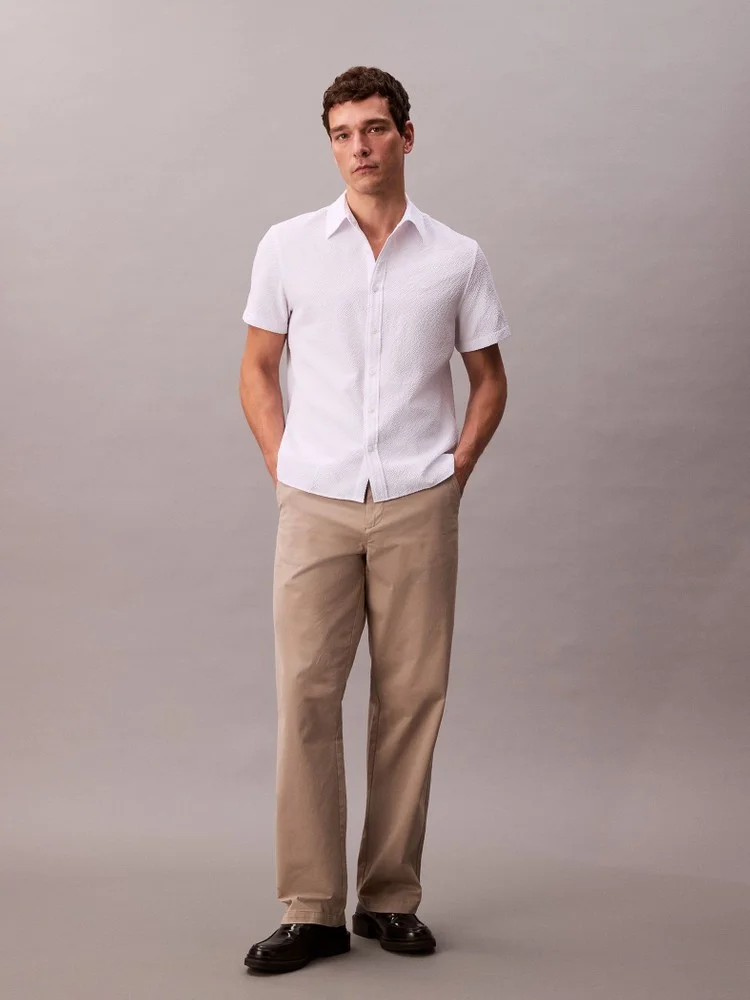 CK JEANS Áo Sơ Mi Nam Seersucker Classic Shirt