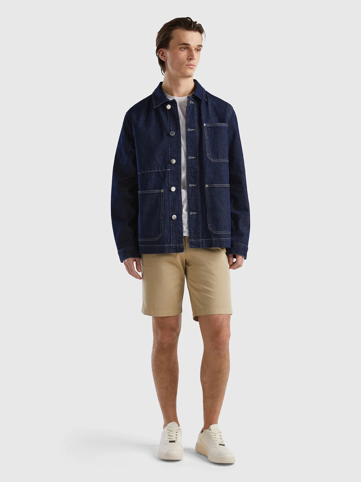 UNITED COLORS OF BENETTON Quần Ngắn Nam Chino Bermudas In Stretch Cotton