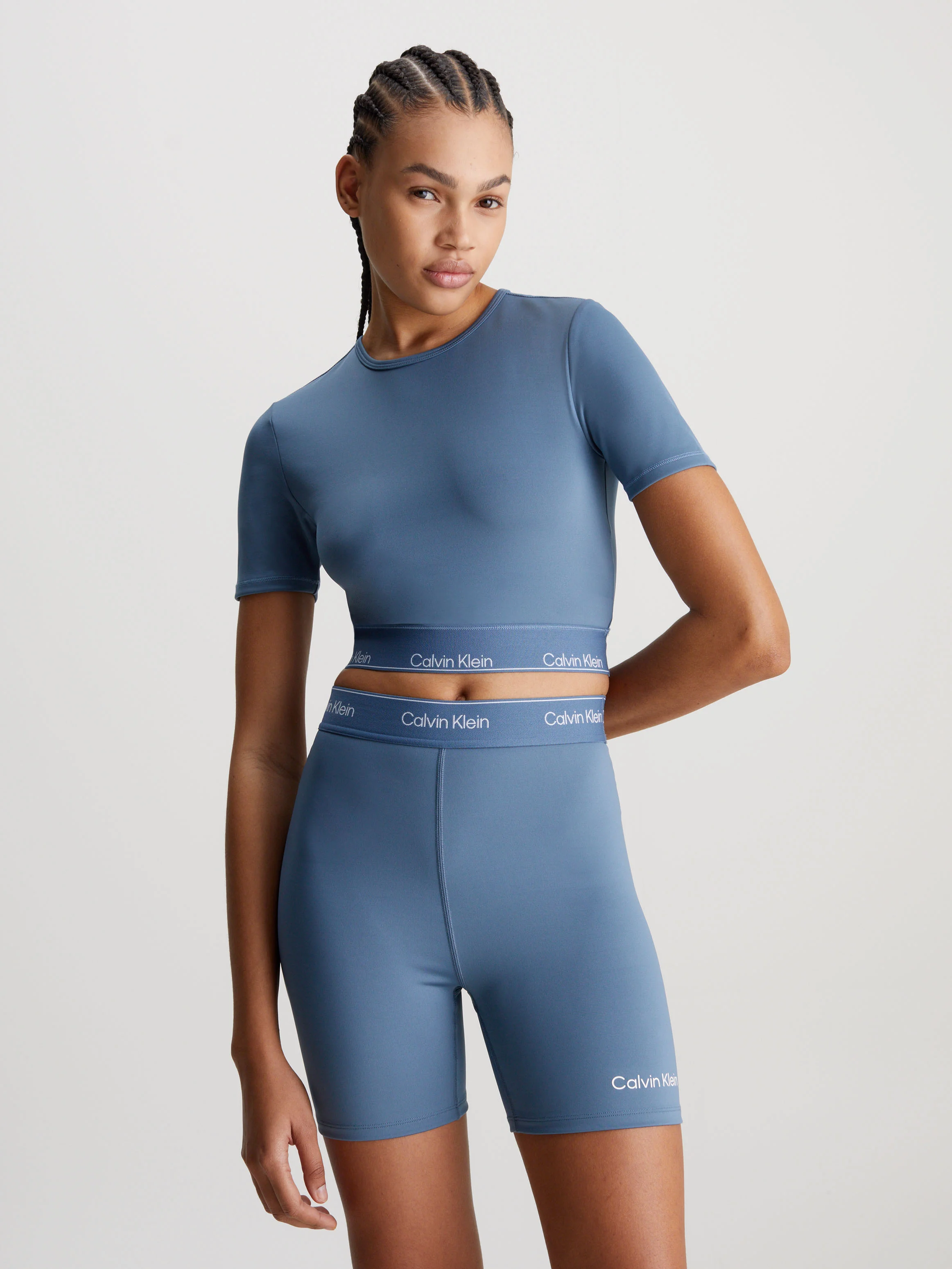 CK SPORT Áo Thun Thể Thao Nữ Fitted Fit