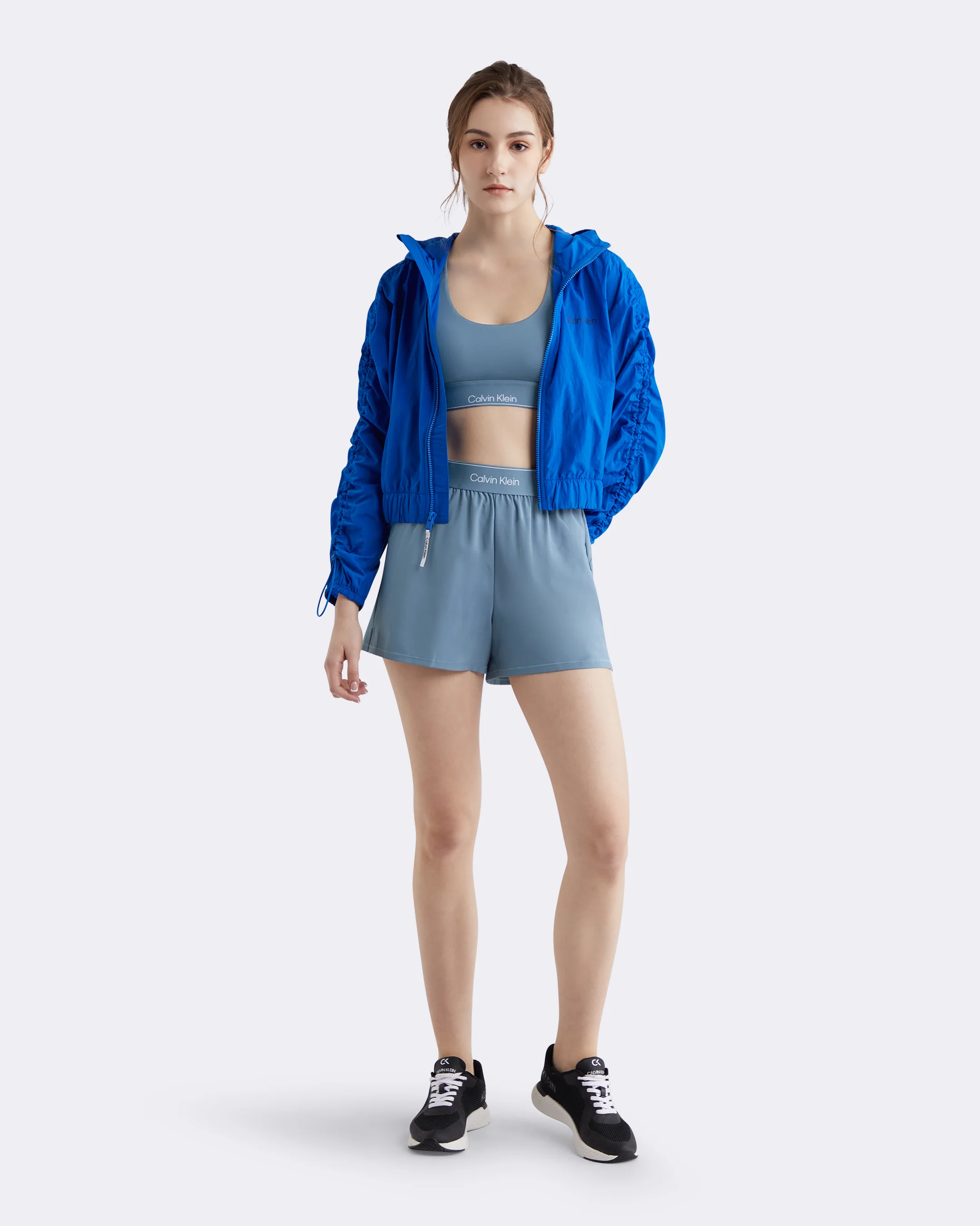 CK SPORT Quần Ngắn Thể Thao Nữ High Rise Fit