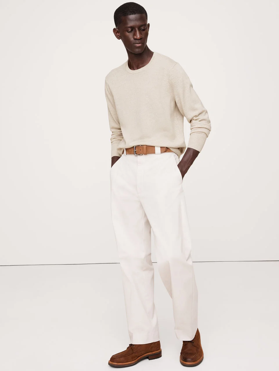 BANANA REPUBLIC Áo Len Nam Merino Crew
