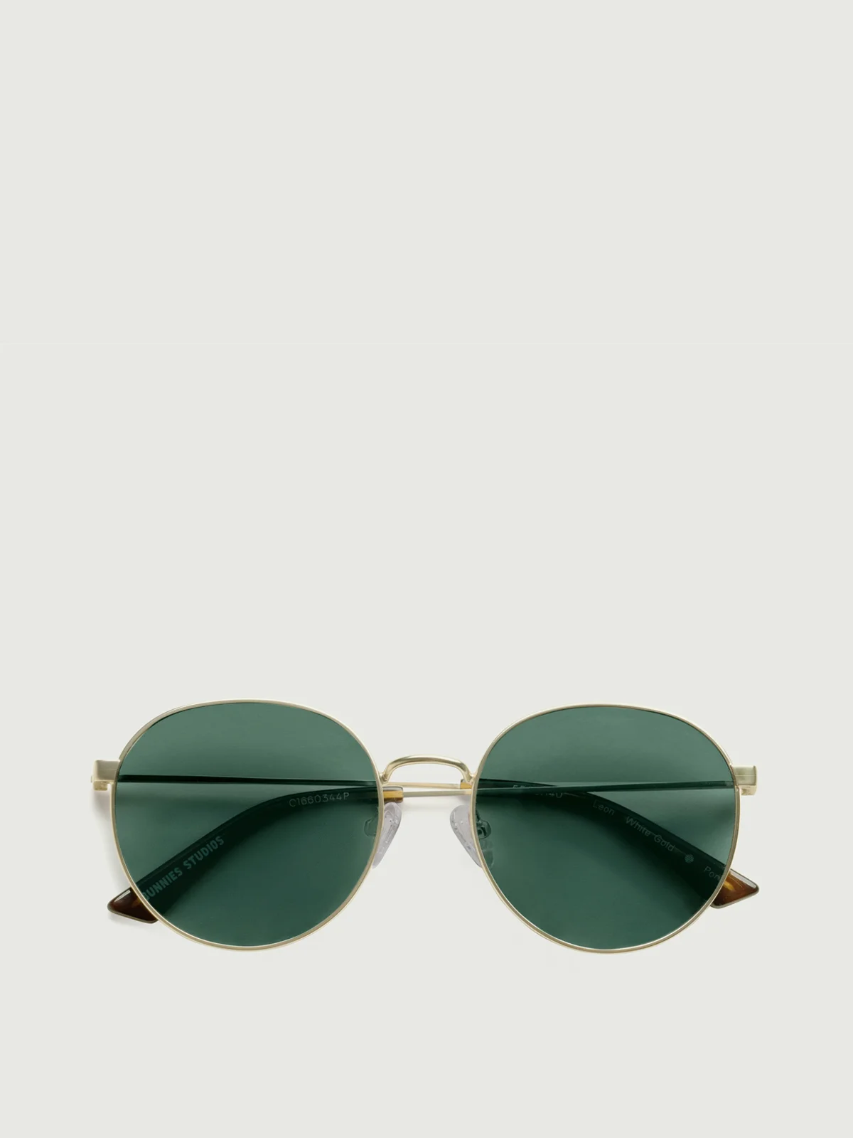 SUNNIES STUDIOS Kính Mát Gọng Tròn Leon White Gold Pond