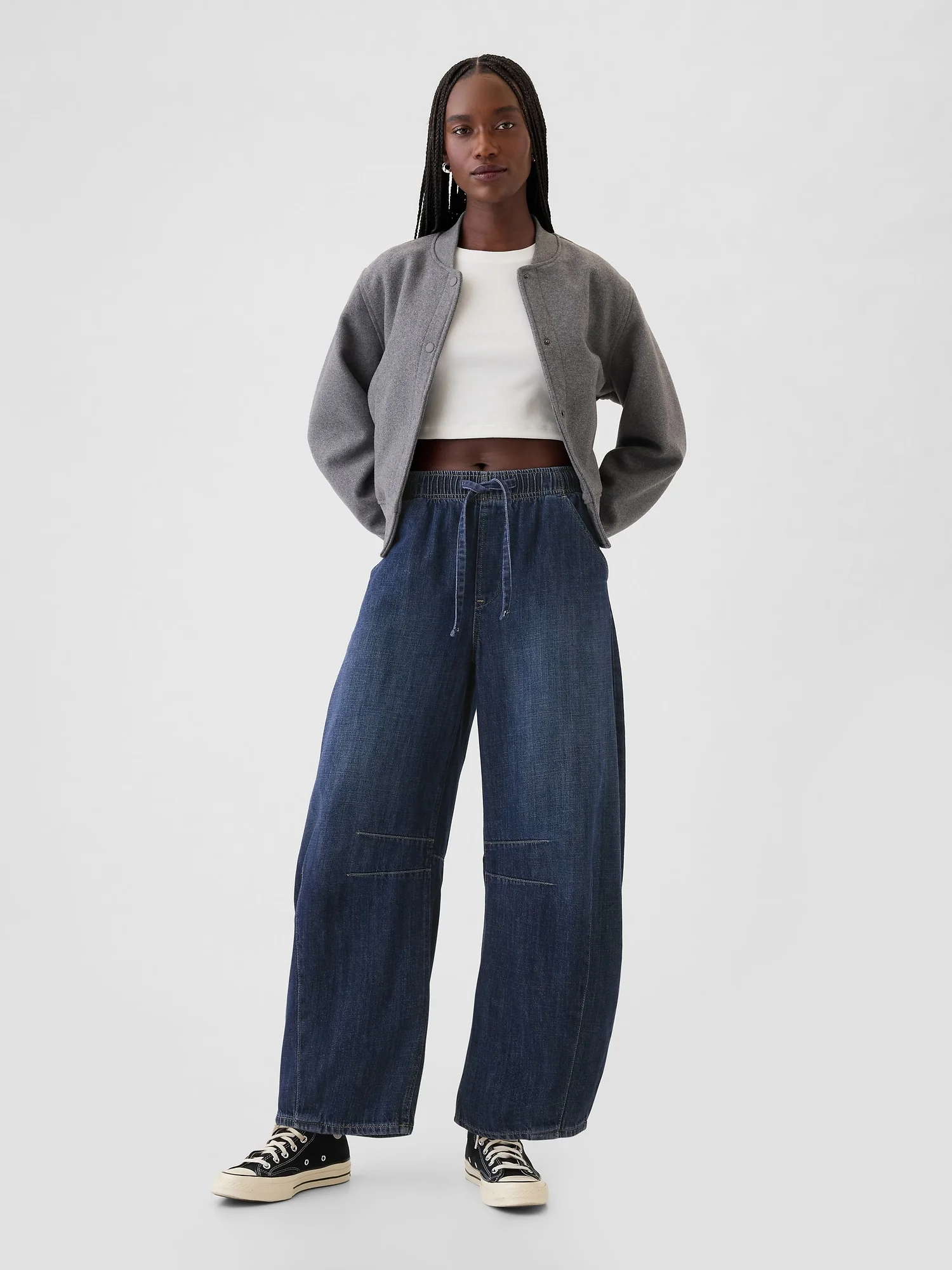 GAP Quần Jeans Nữ - Mid Rise