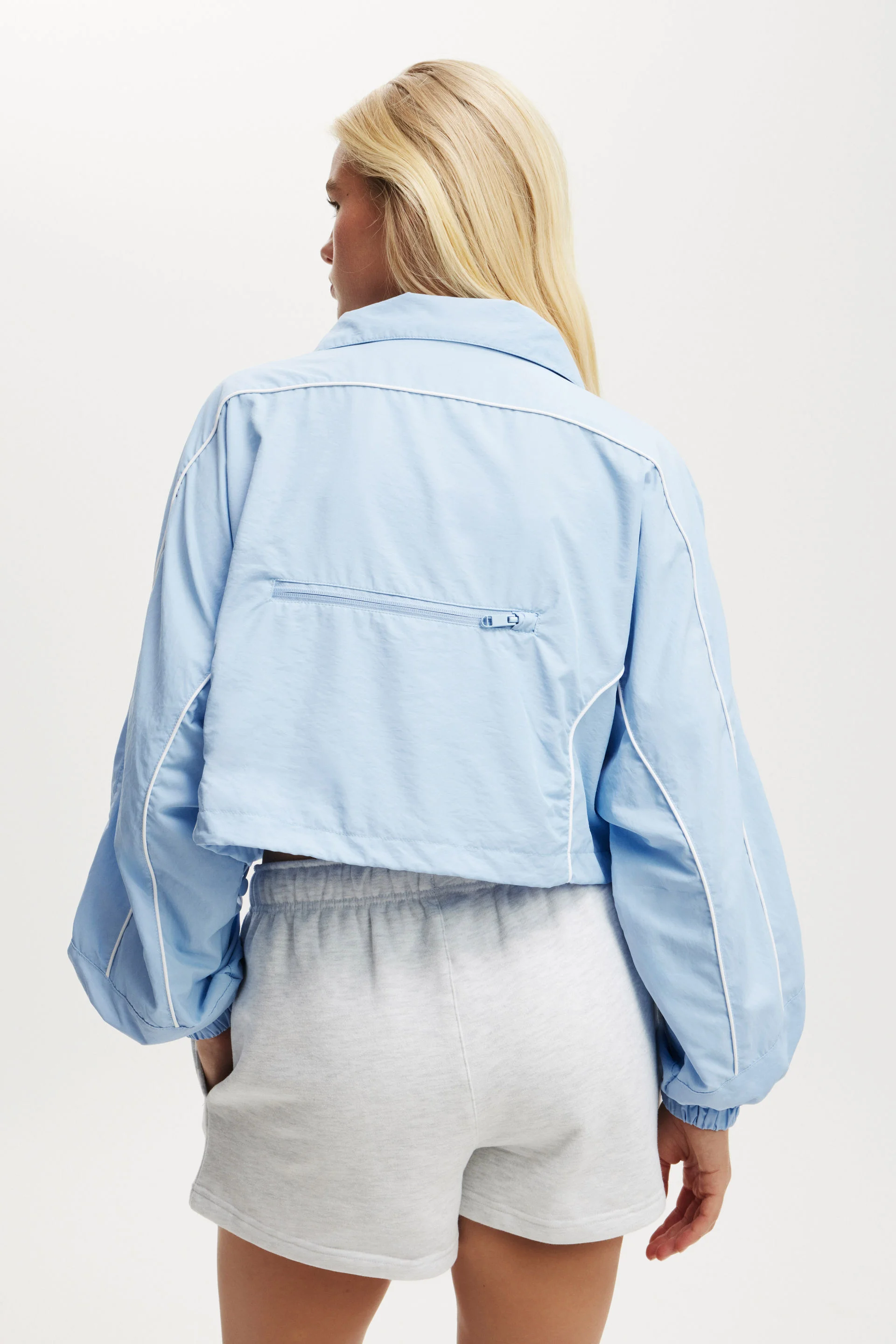 COTTON:ON BODY Áo Khoác Dài Tay Nữ-Cropped Contrast Anorak