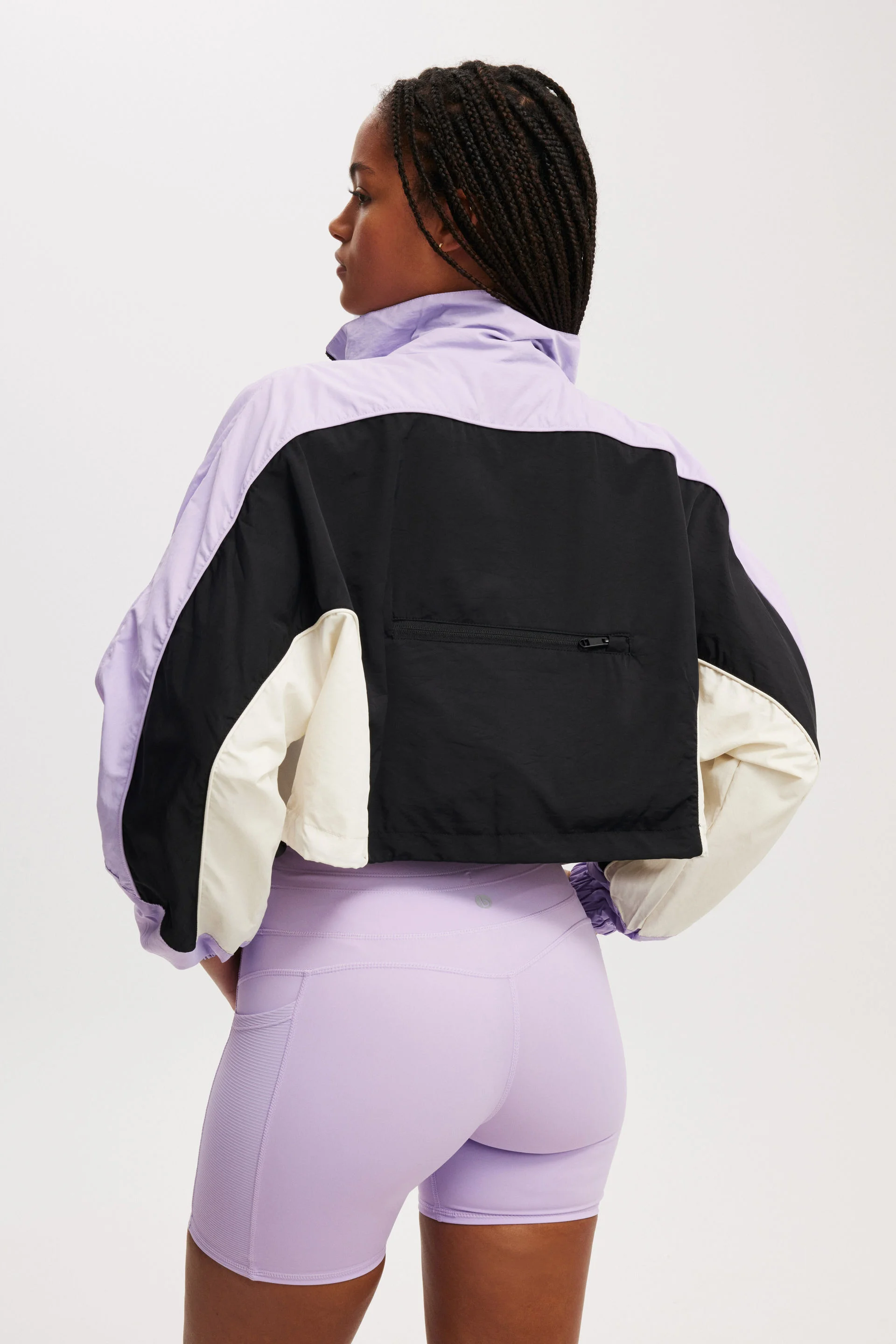 COTTON:ON BODY Áo Khoác Dài Tay Nữ-Cropped Contrast Anorak