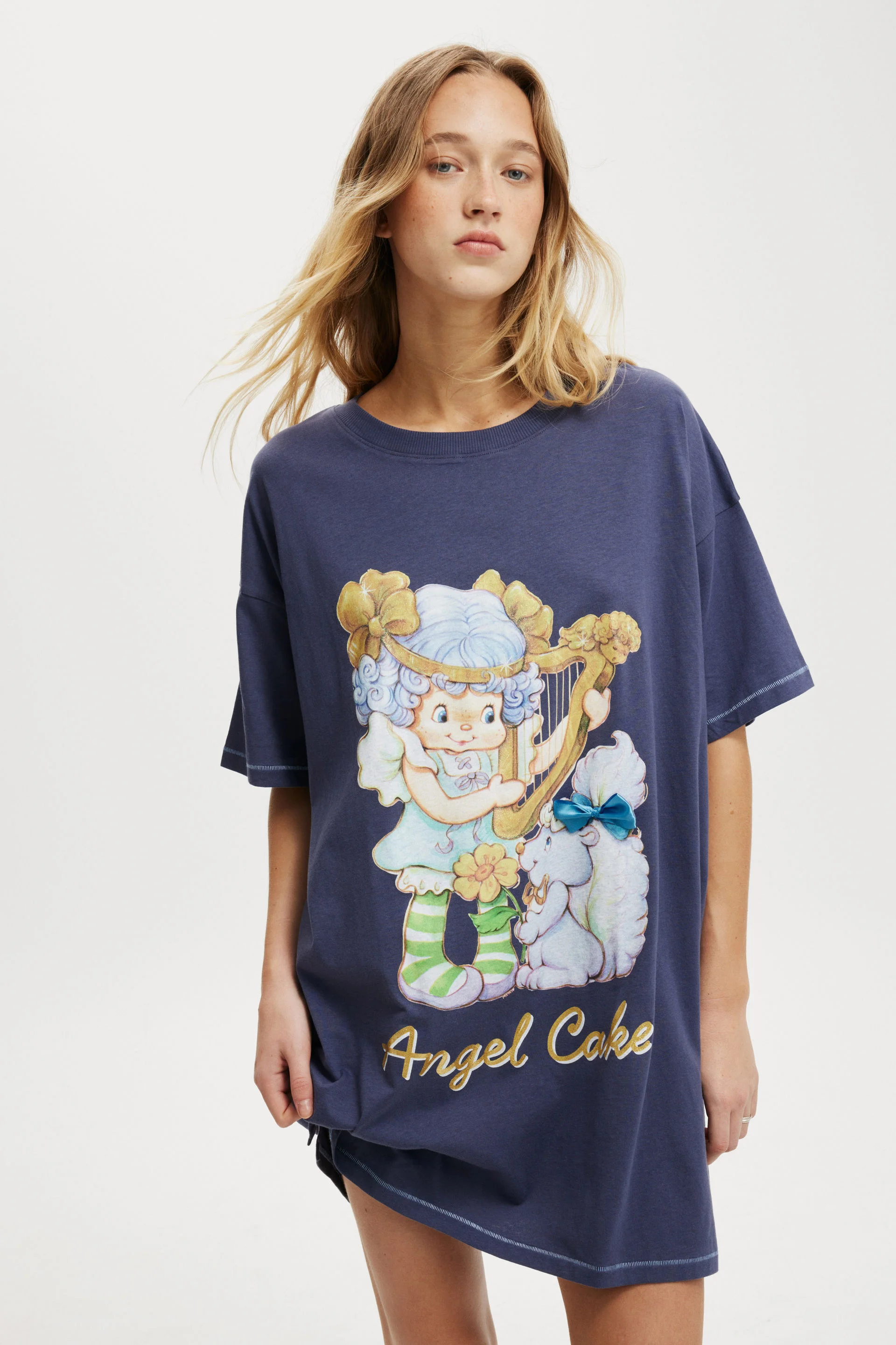 COTTON:ON BODY Áo Thun Có Hoạ Tiết Nữ-90S Graphic T-Shirt Nightie